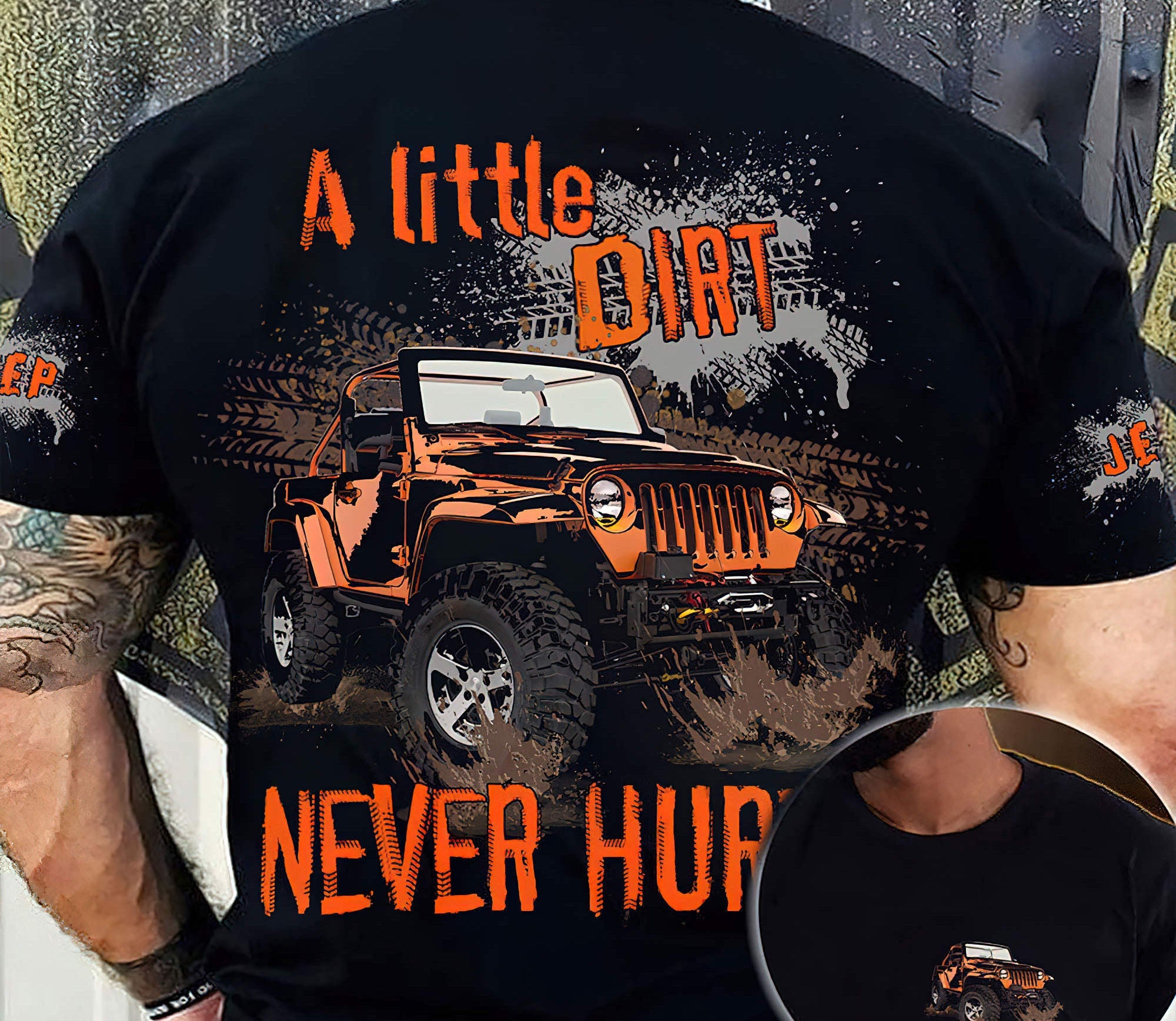 dirt-never-hurt-jeep-t-shirt