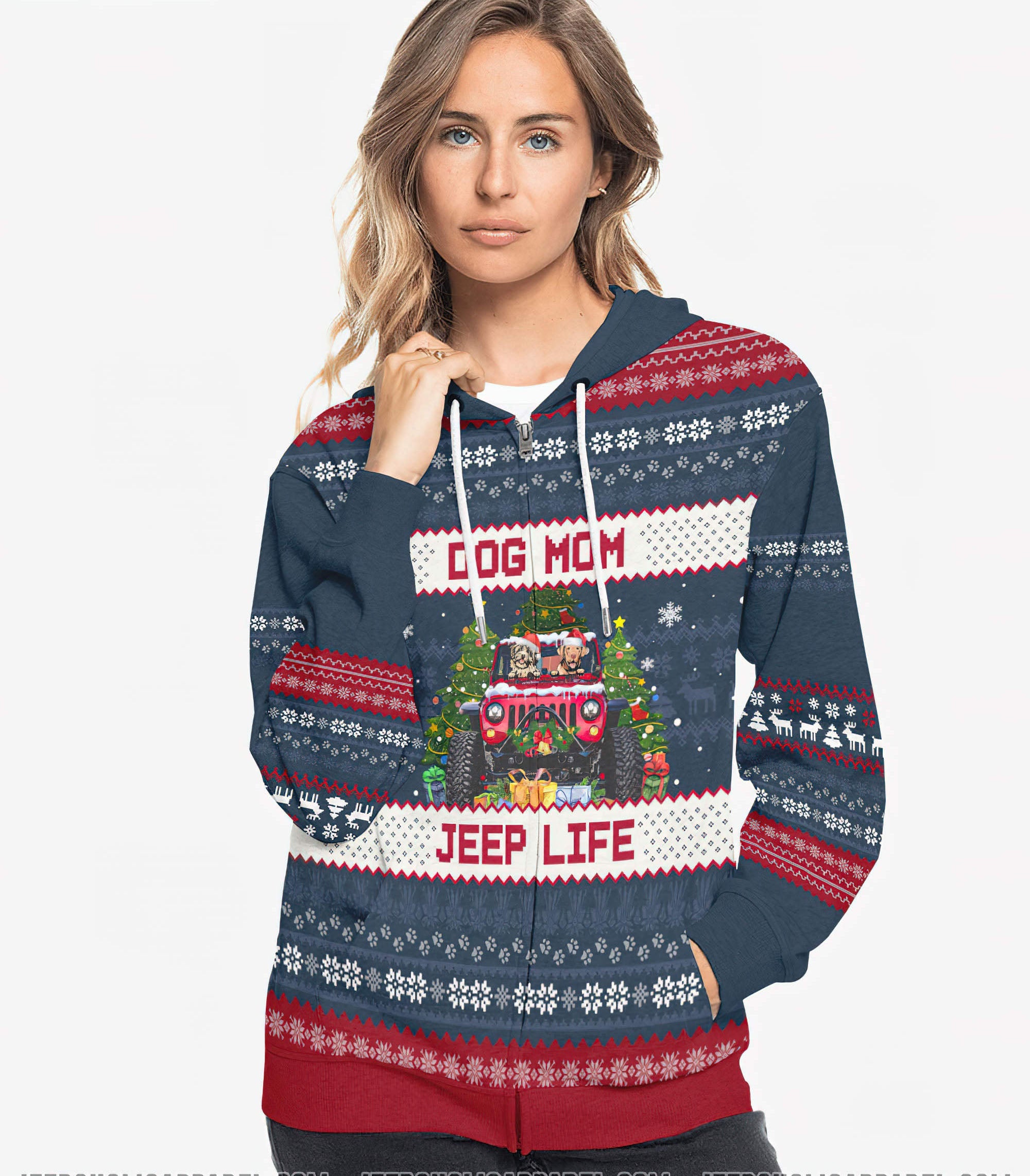 dog-mom-jeep-life-christmas-hoodie