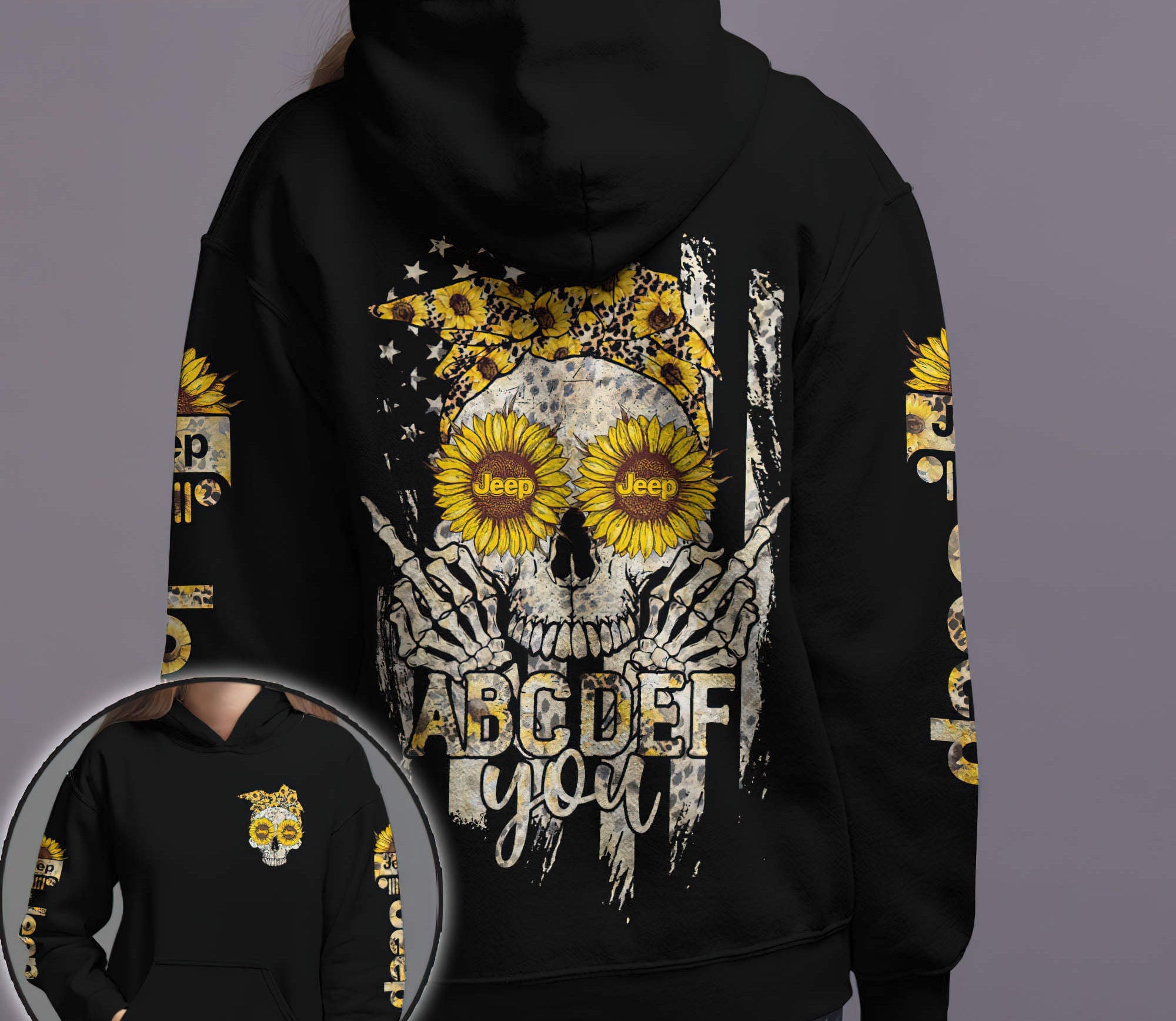 abcdef-you-sunflower-skull-jeep-hoodie