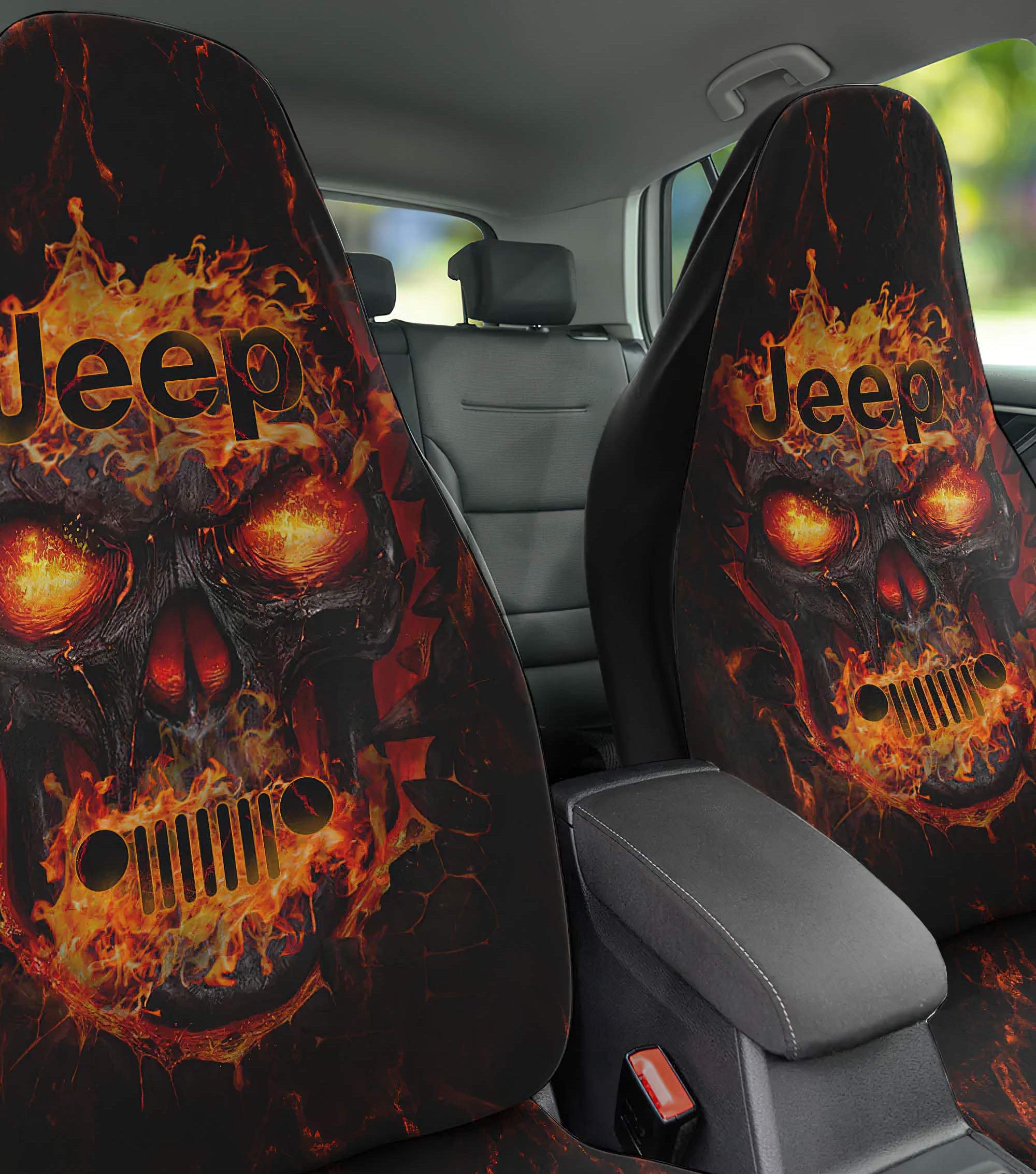 fire-skull-jeep-car-seat-cover