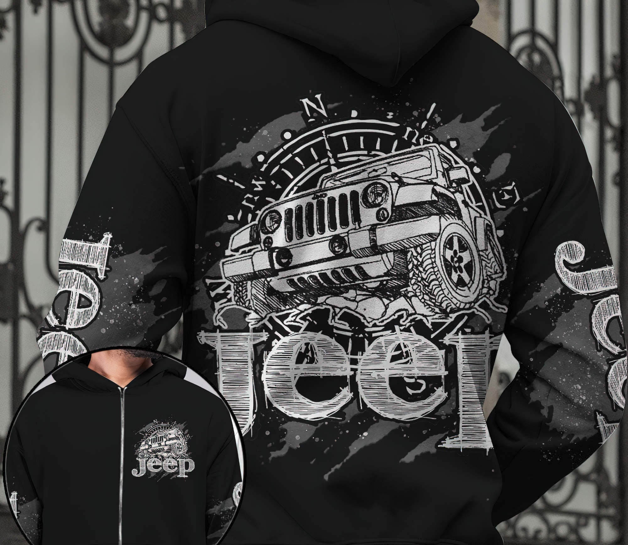 jeep-compass-sketch-black-hoodie