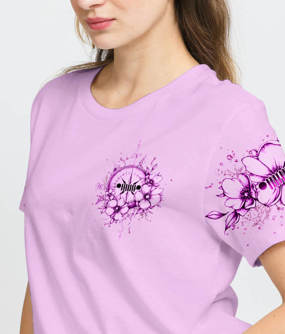 jeep-life-flower-compass-t-shirt