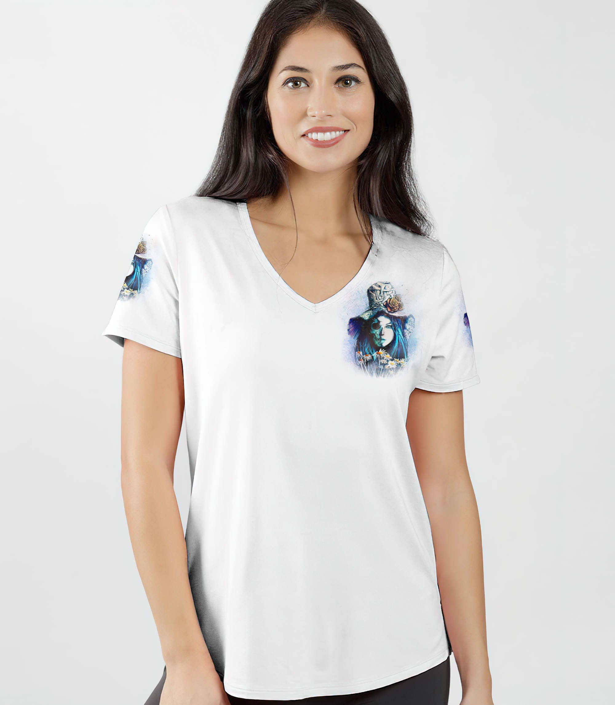 love-me-like-my-demons-do-skull-girl-all-over-print-women-v-neck-t-shirt