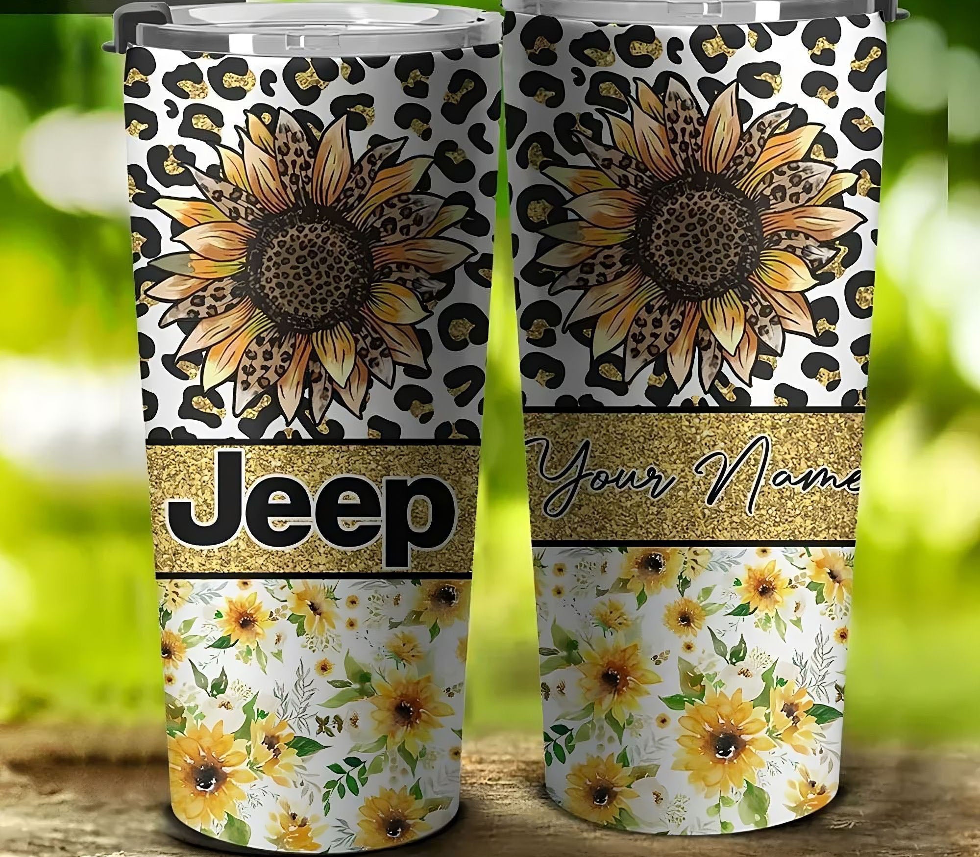 personalized-jeep-sunflower-tumbler