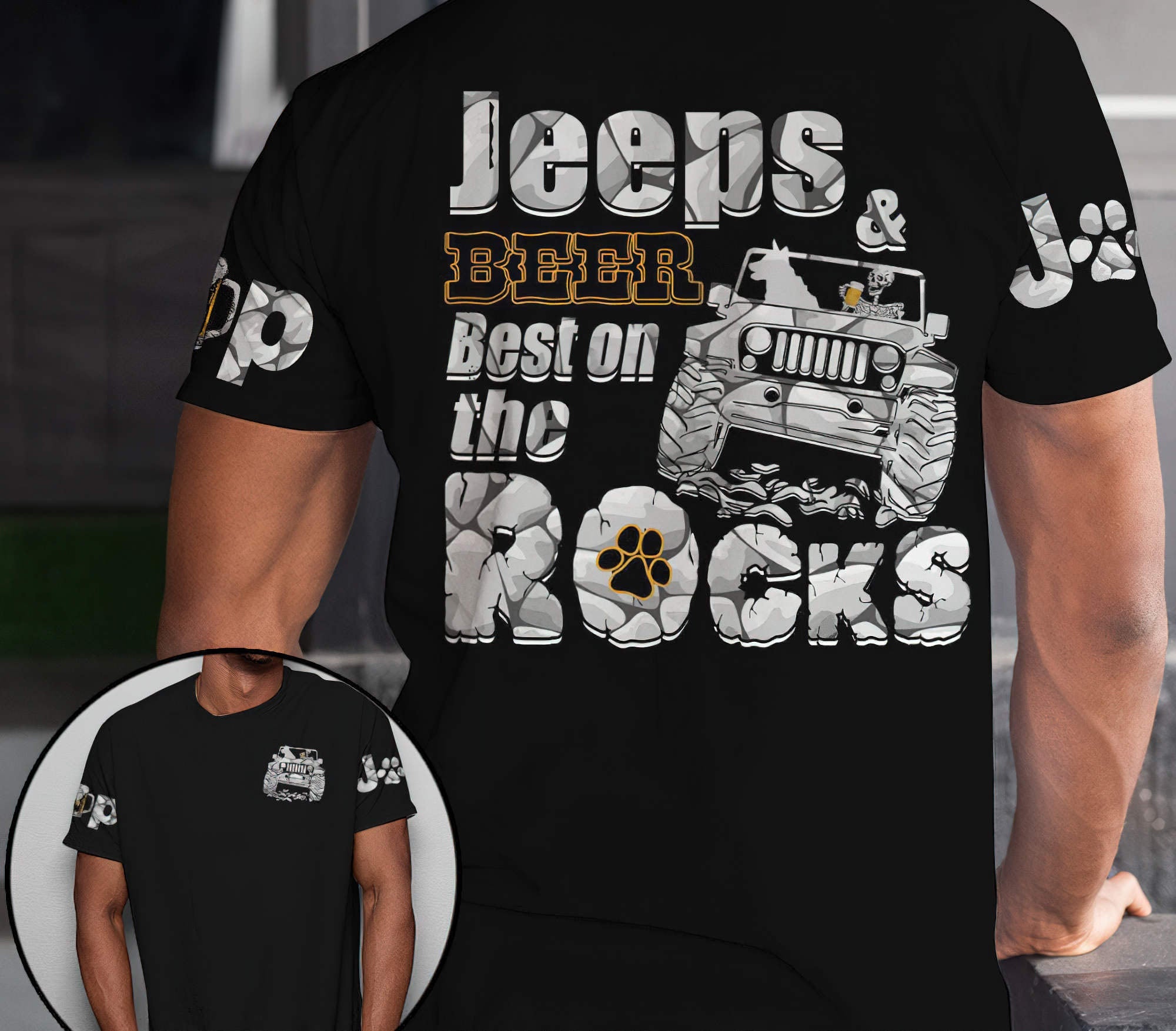 jeeps-and-beer-best-on-the-rocks-t-shirt