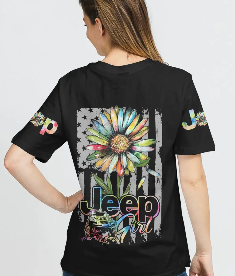 jeep-girl-daisy-painting-flag-t-shirt