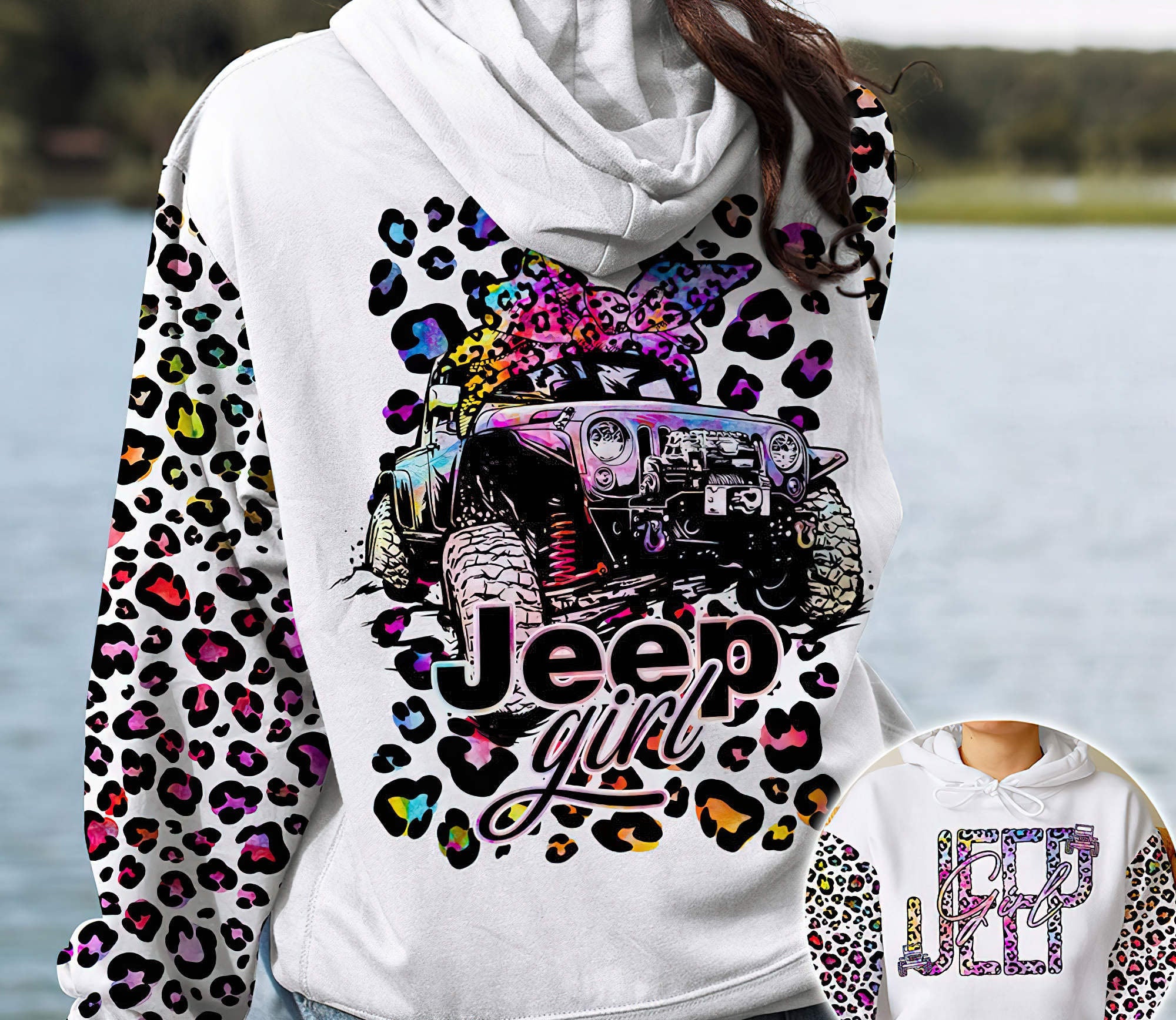 jeep-girl-leopard-colorful-hoodie