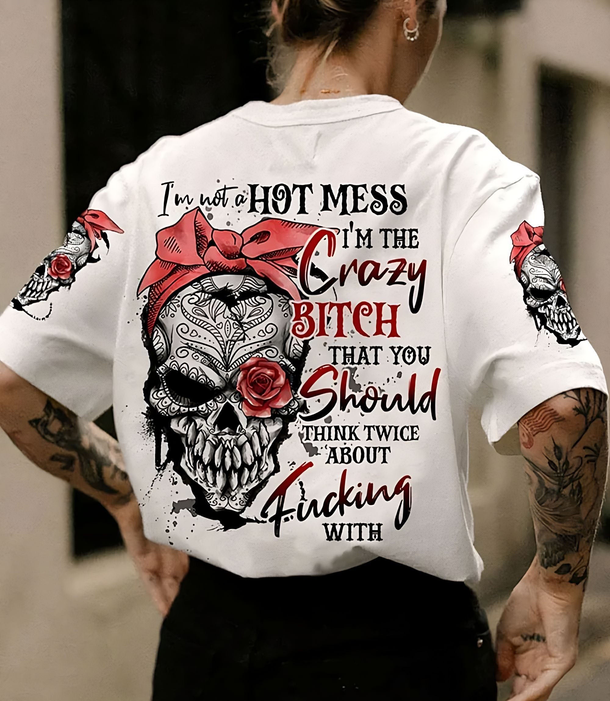 im-not-a-hot-mess-tattoo-skull-rose-all-over-print-t-shirt