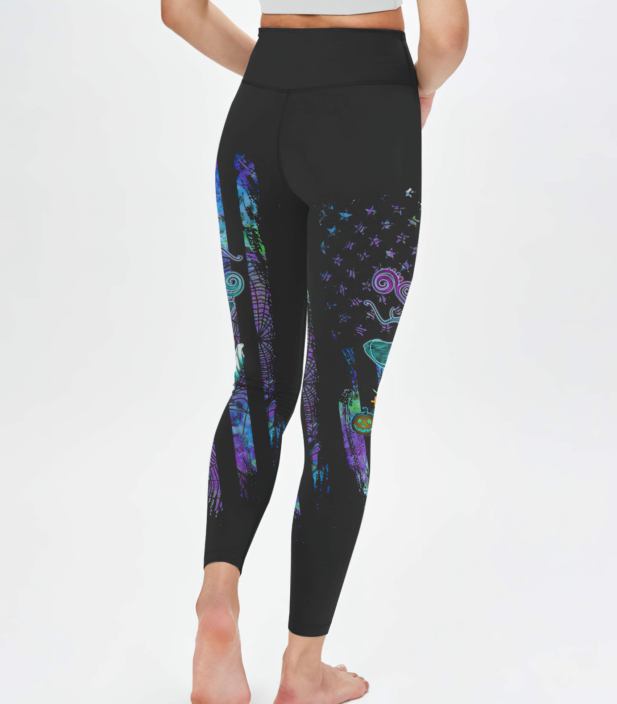 witch-by-nature-messy-bun-skull-all-over-print-leggings