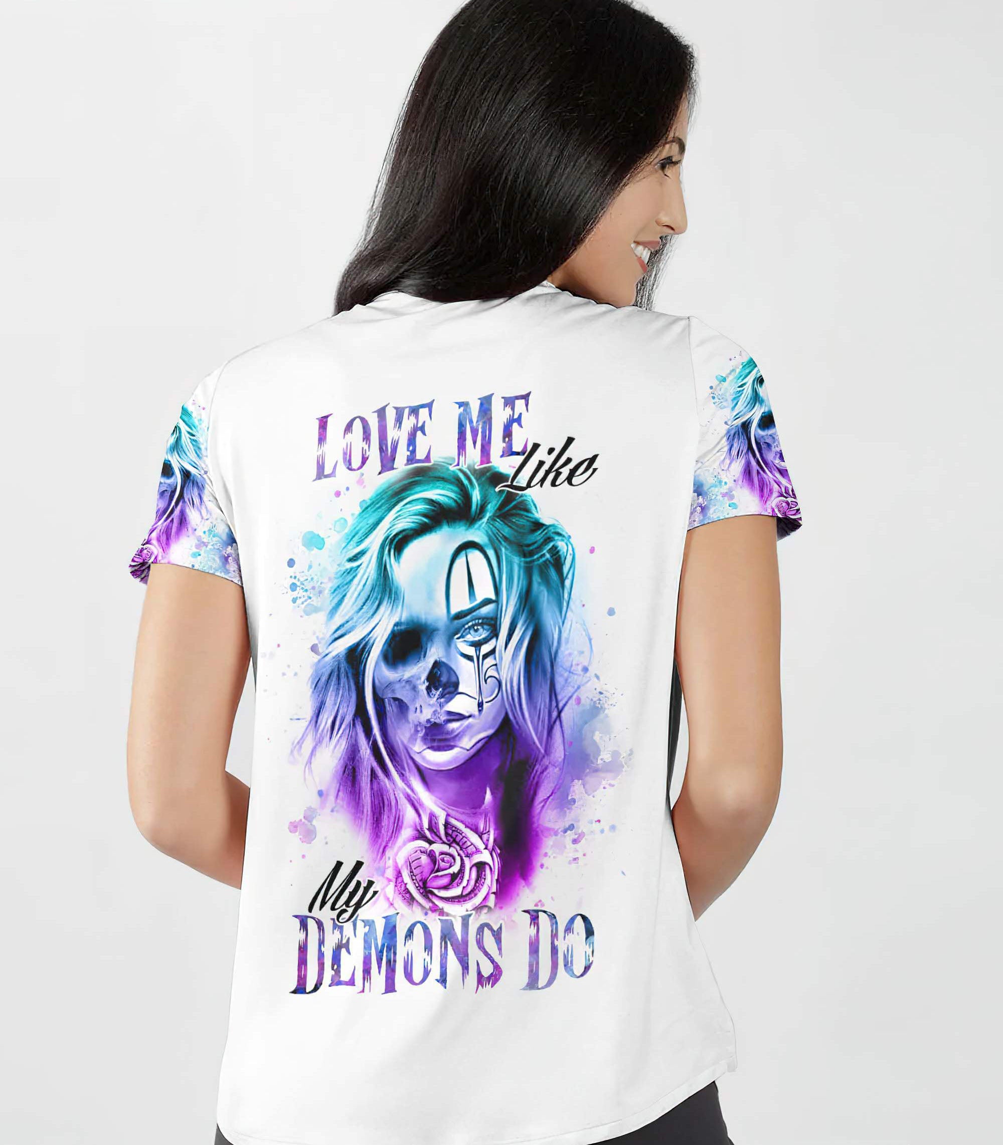 love-me-like-my-demons-do-skull-all-over-print-4-women-v-neck-t-shirt