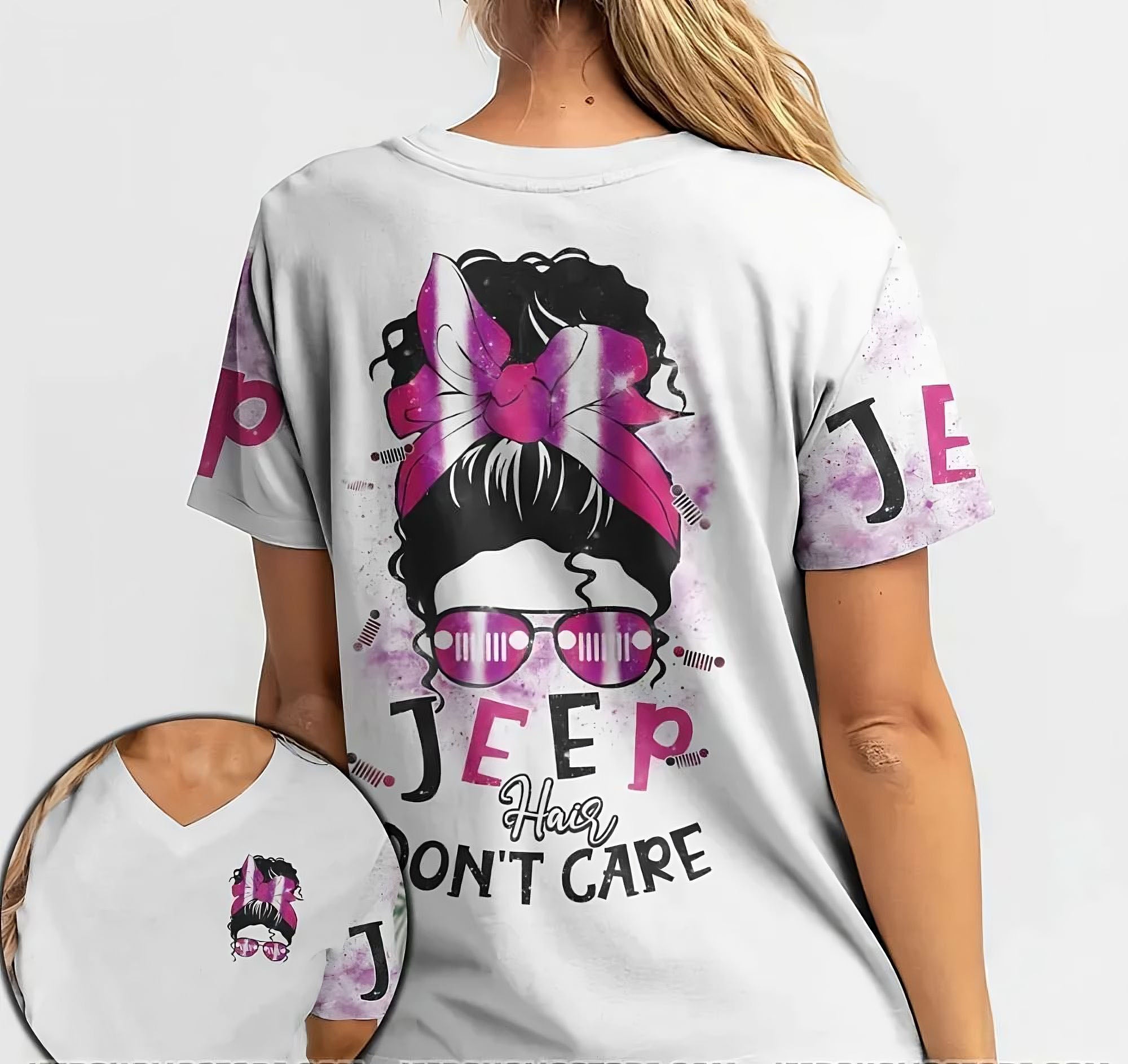 jeep-hair-dont-care-all-over-print-pink-t-shirt