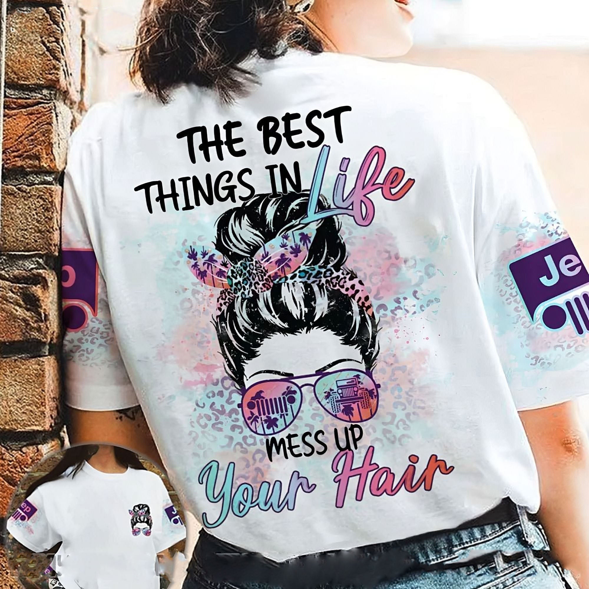 the-best-things-in-life-messy-bun-jeep-all-over-print-t-shirt