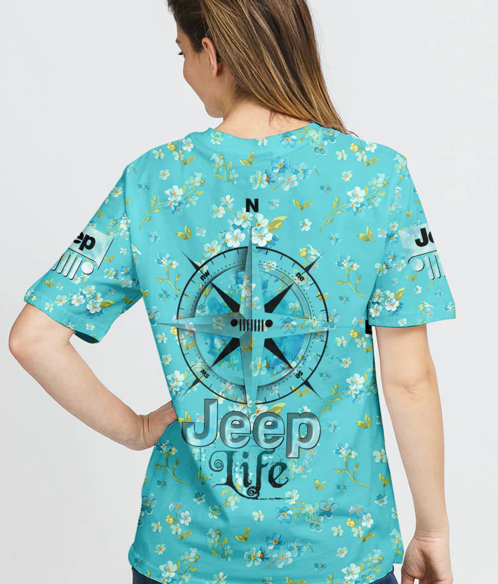 jeep-life-flower-t-shirt