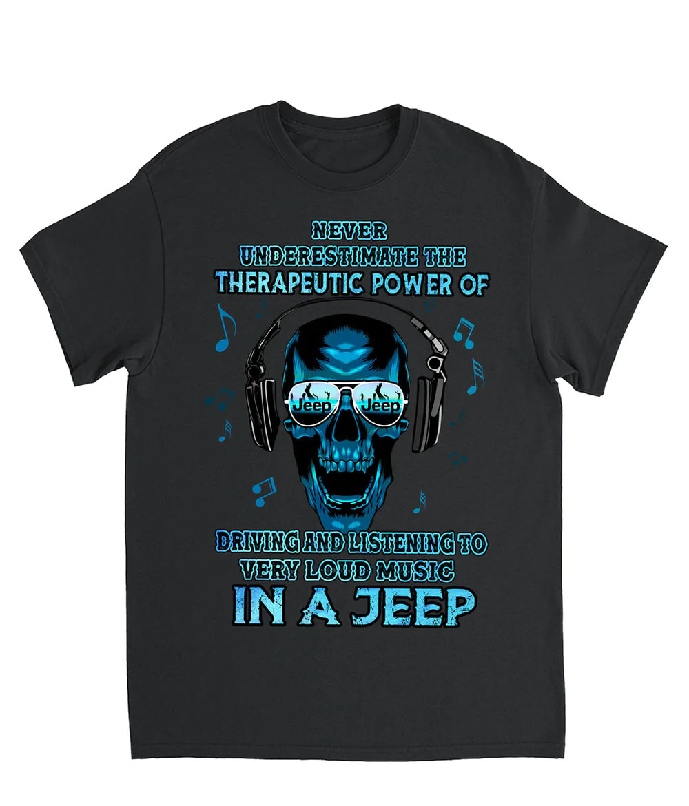 loud-music-in-a-jeep-skull-t-shirt