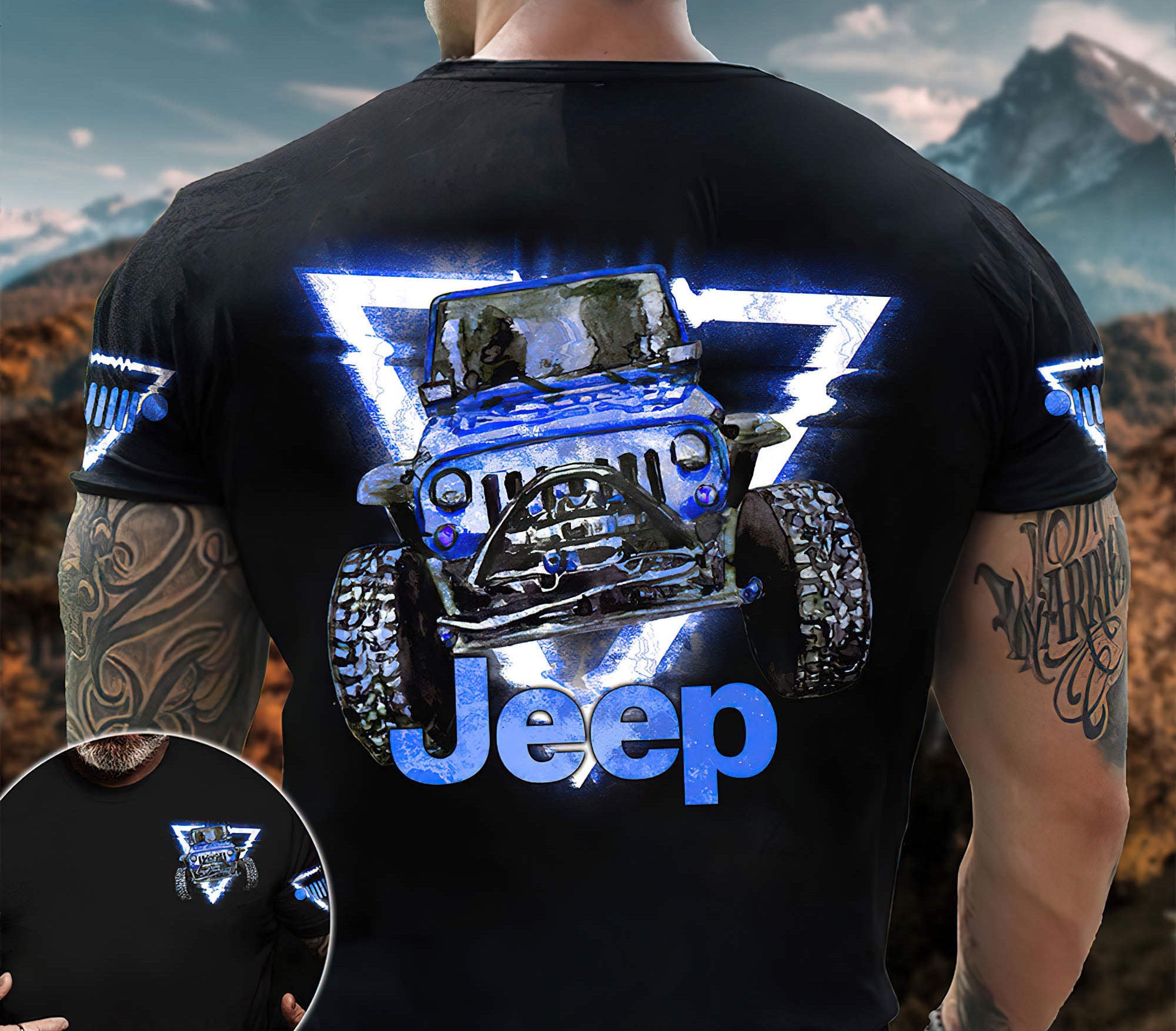 jeep-neon-triangle-t-shirt