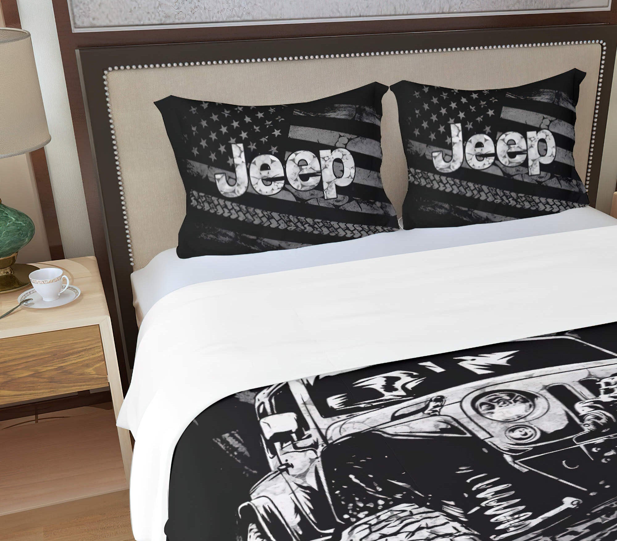 but-did-you-die-jeep-bw-bedding-set