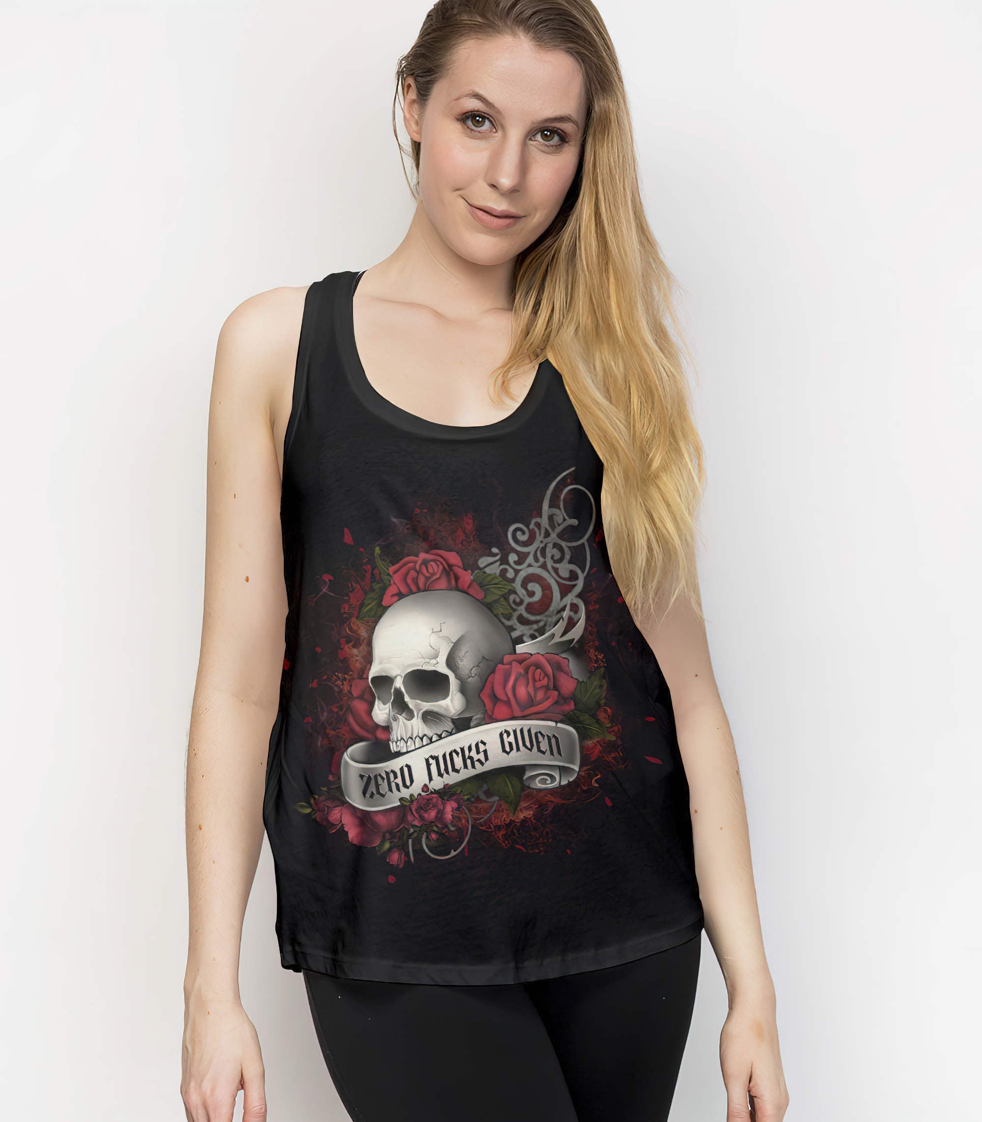 zero-fcks-given-skull-rose-all-over-print-tank-top