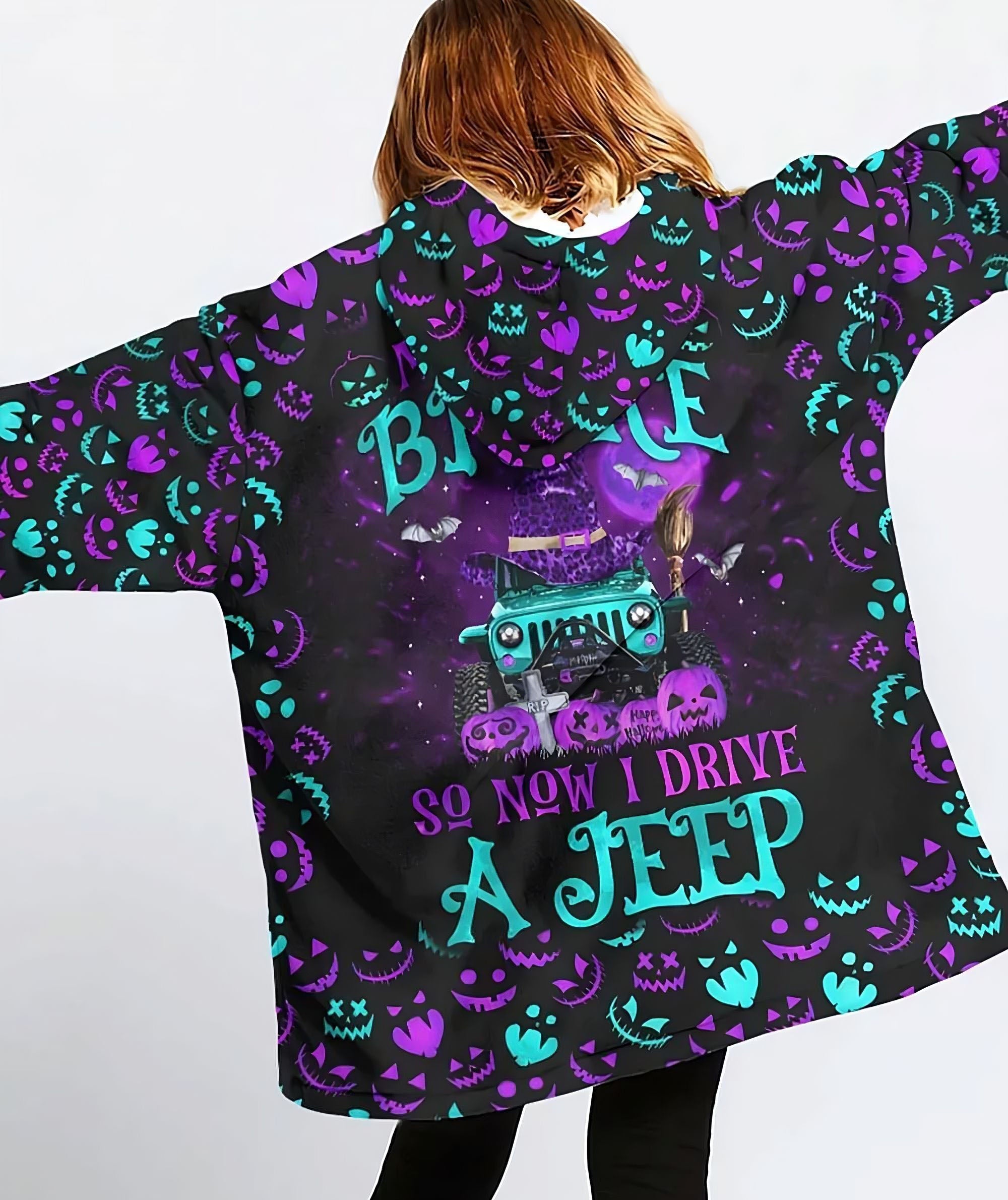 my-broom-broke-purple-jeep-sherpa-blanket-hoodie