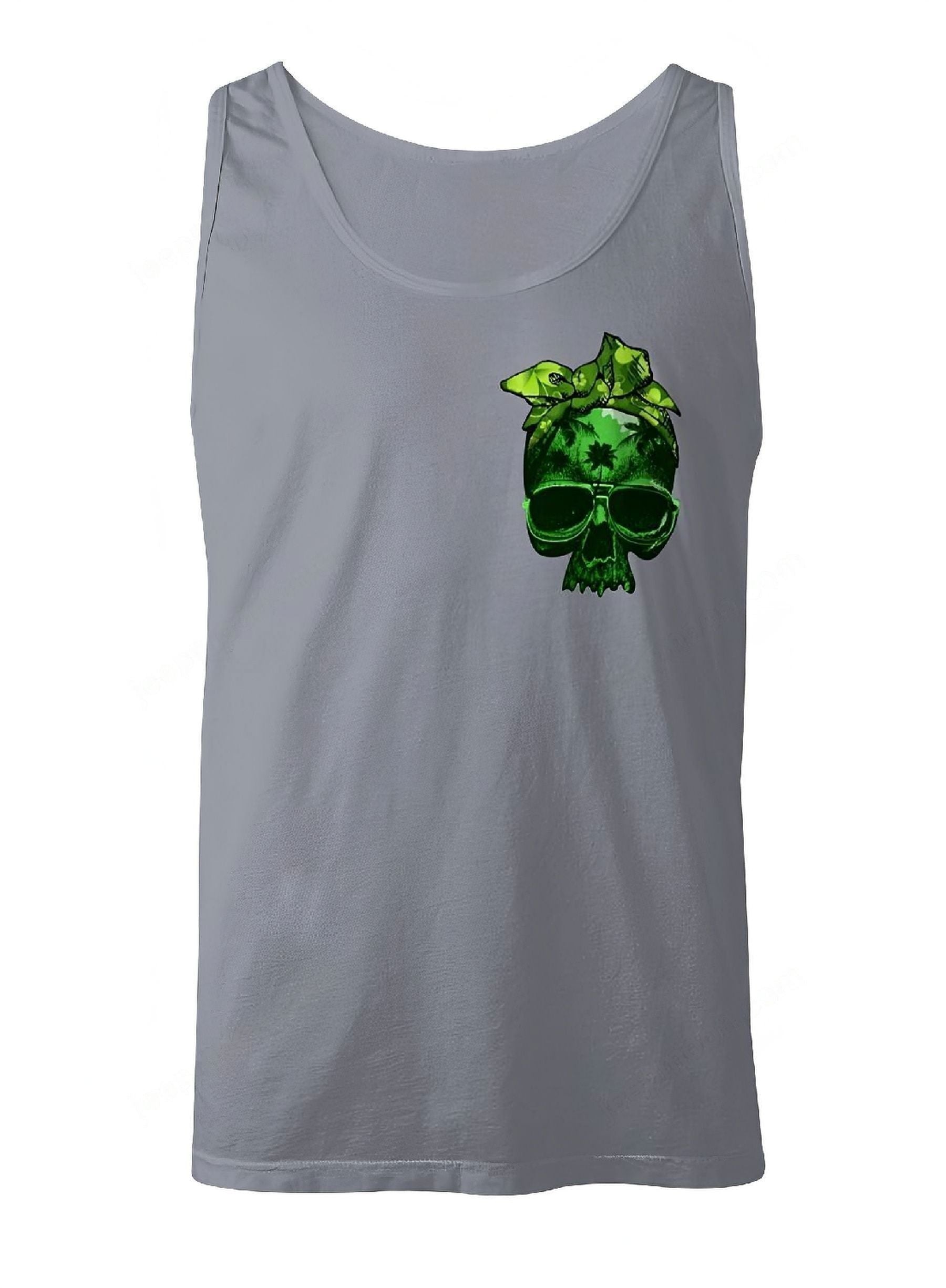 patricks-day-skull-tank-top