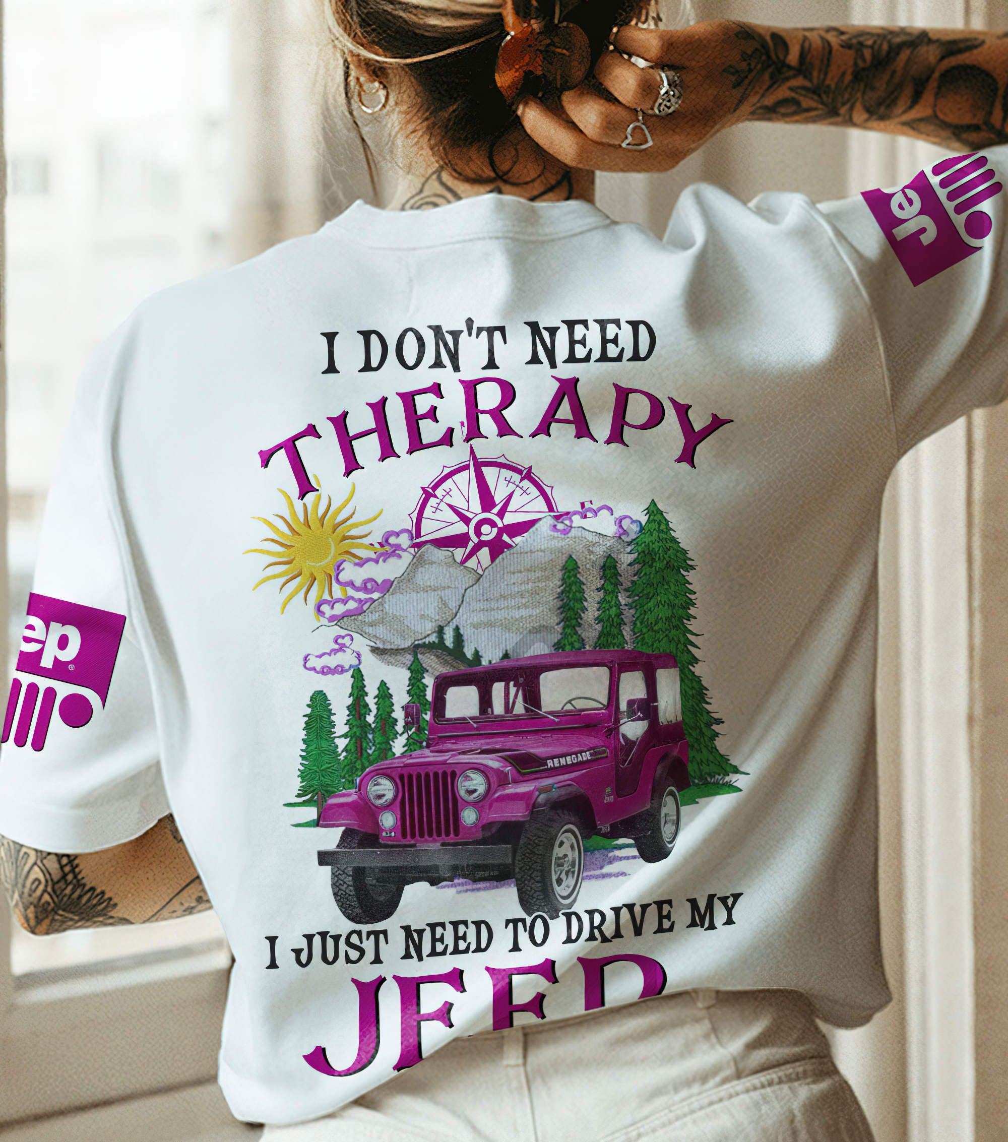 i-dont-need-therapy-jeep-t-shirt