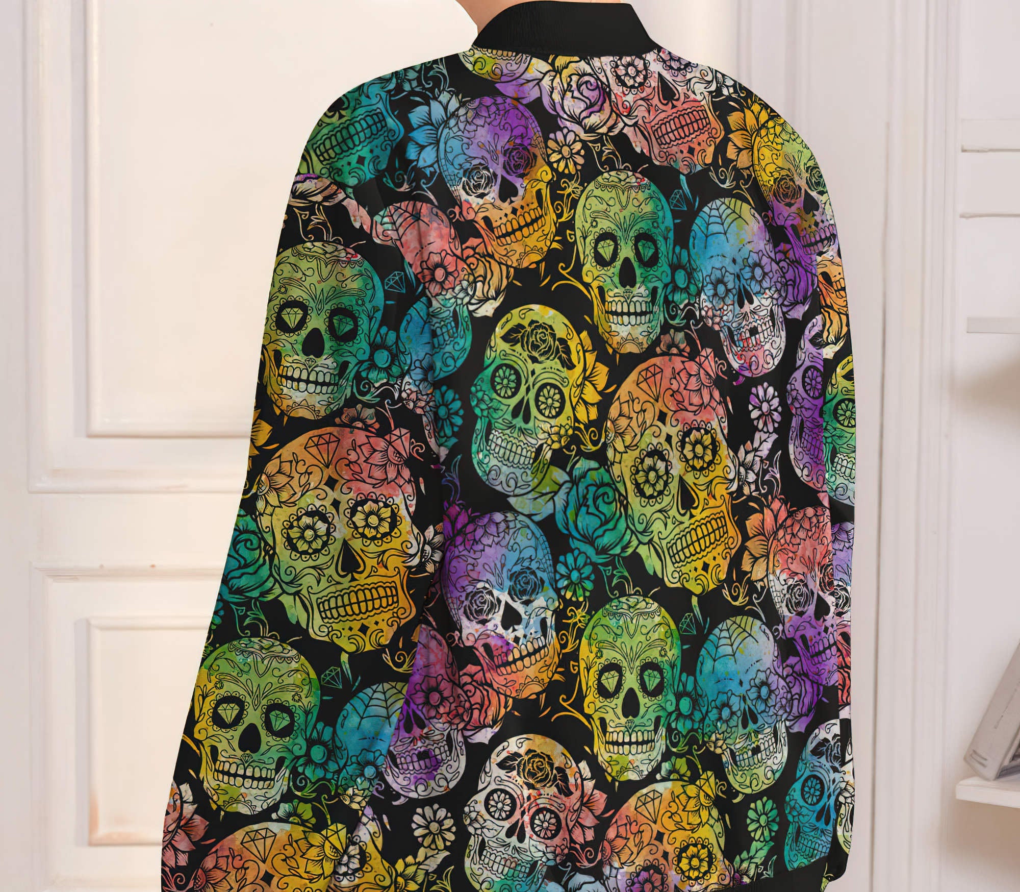 Sugar Skull Bomber Jacket