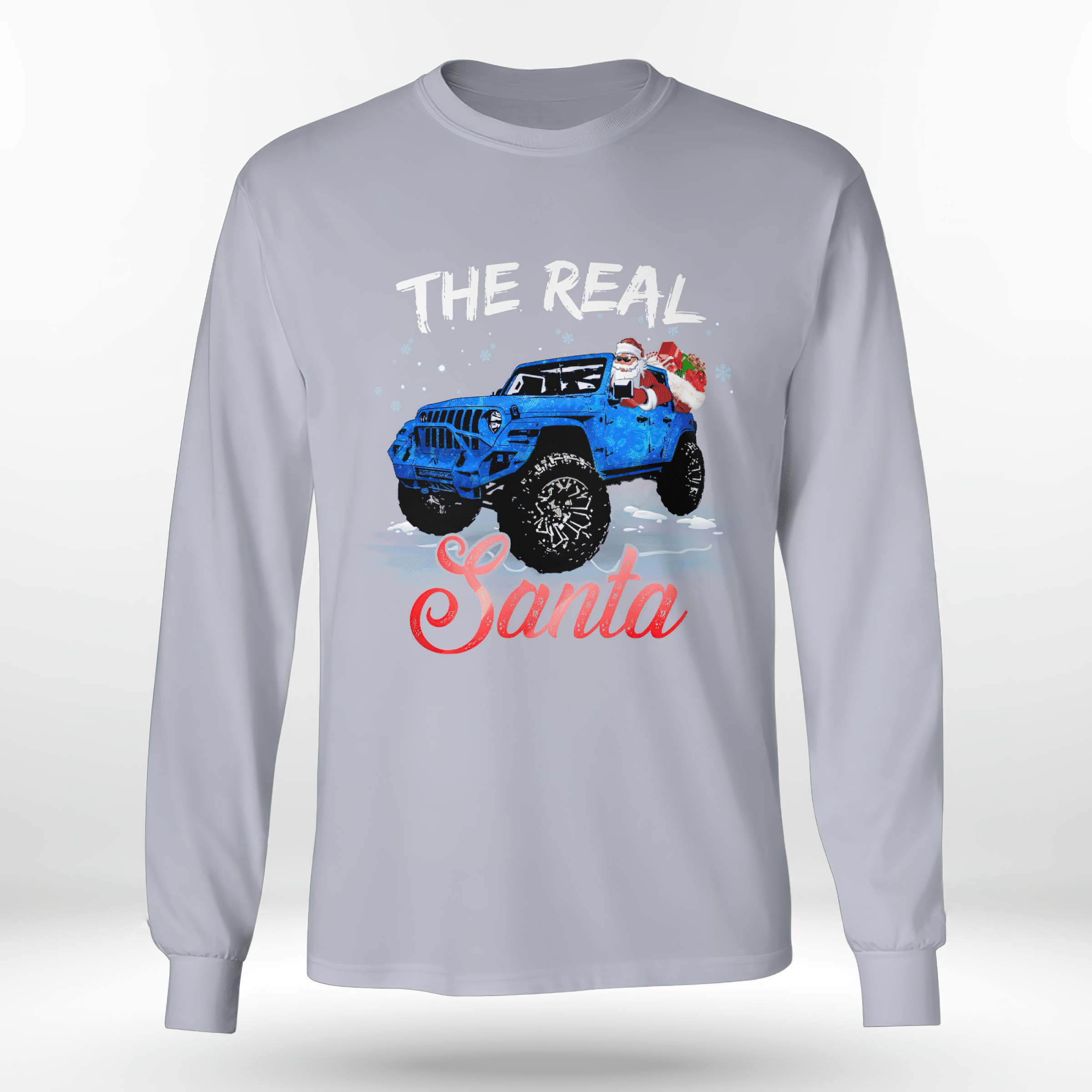 real-santa-jeep-christmas-sweatshirt