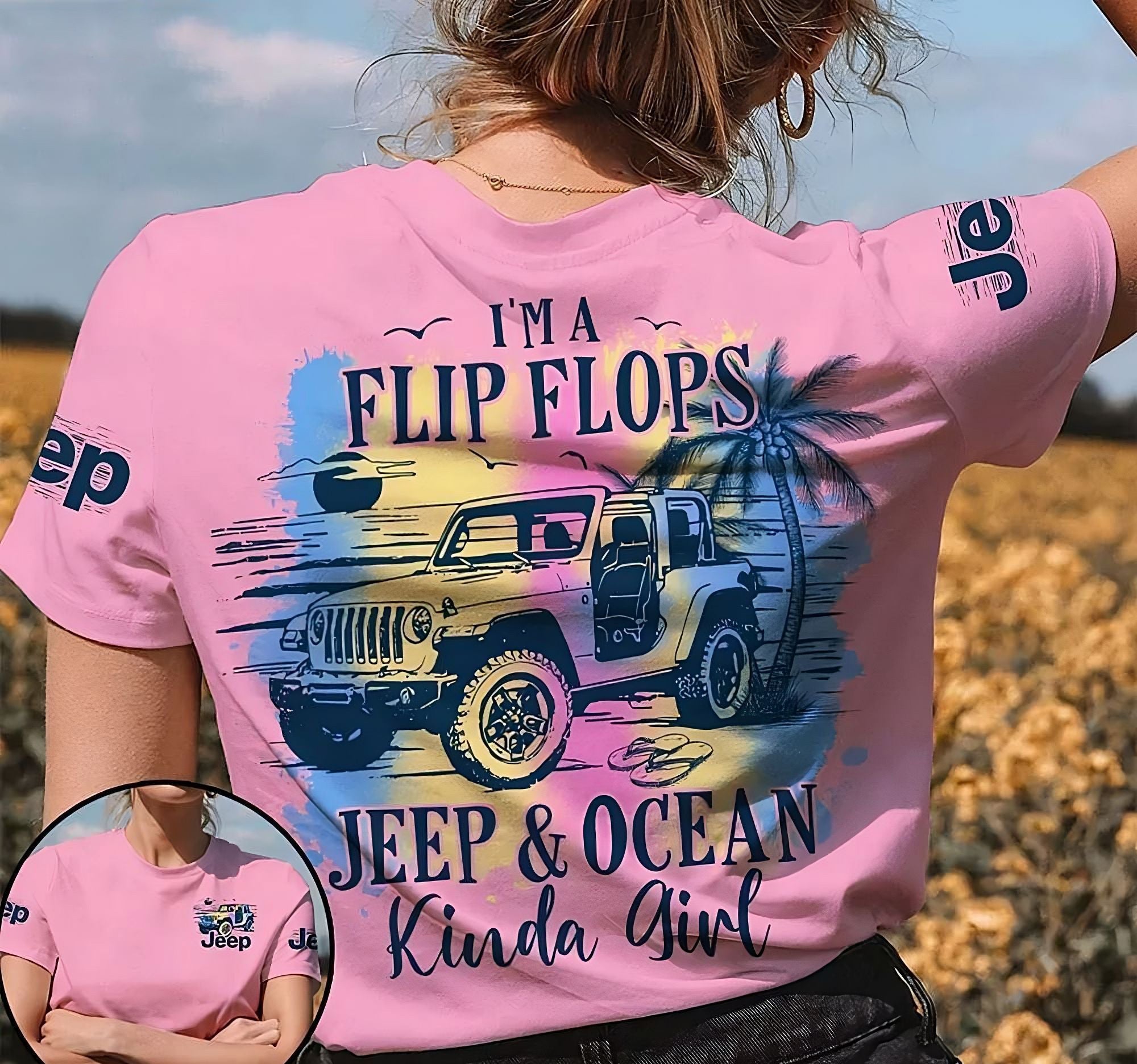 im-a-flip-flops-jeep-and-ocean-kinda-girl-colorful-all-over-print-t-shirt