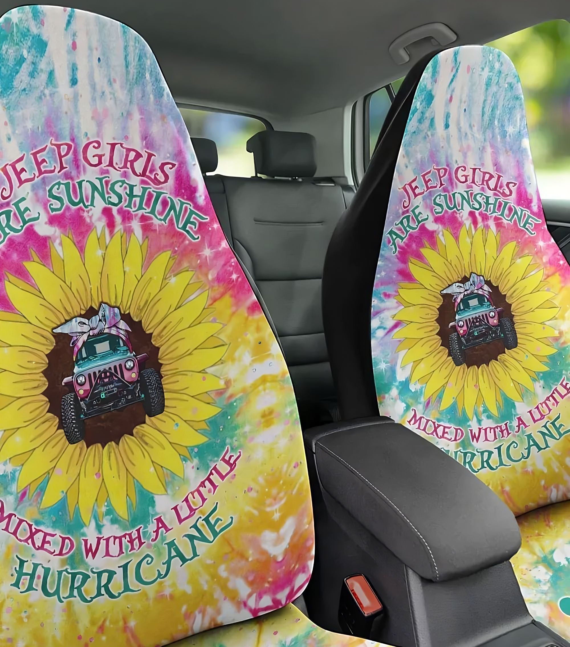 jeep-girls-are-sunshine-tie-dye-automotive-car-seat-cover