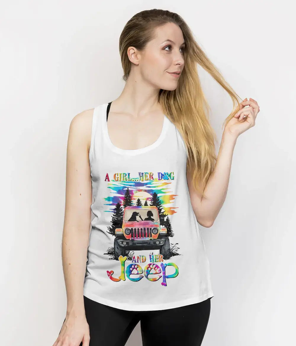 a-girl-her-dog-and-her-jeep-tank-top