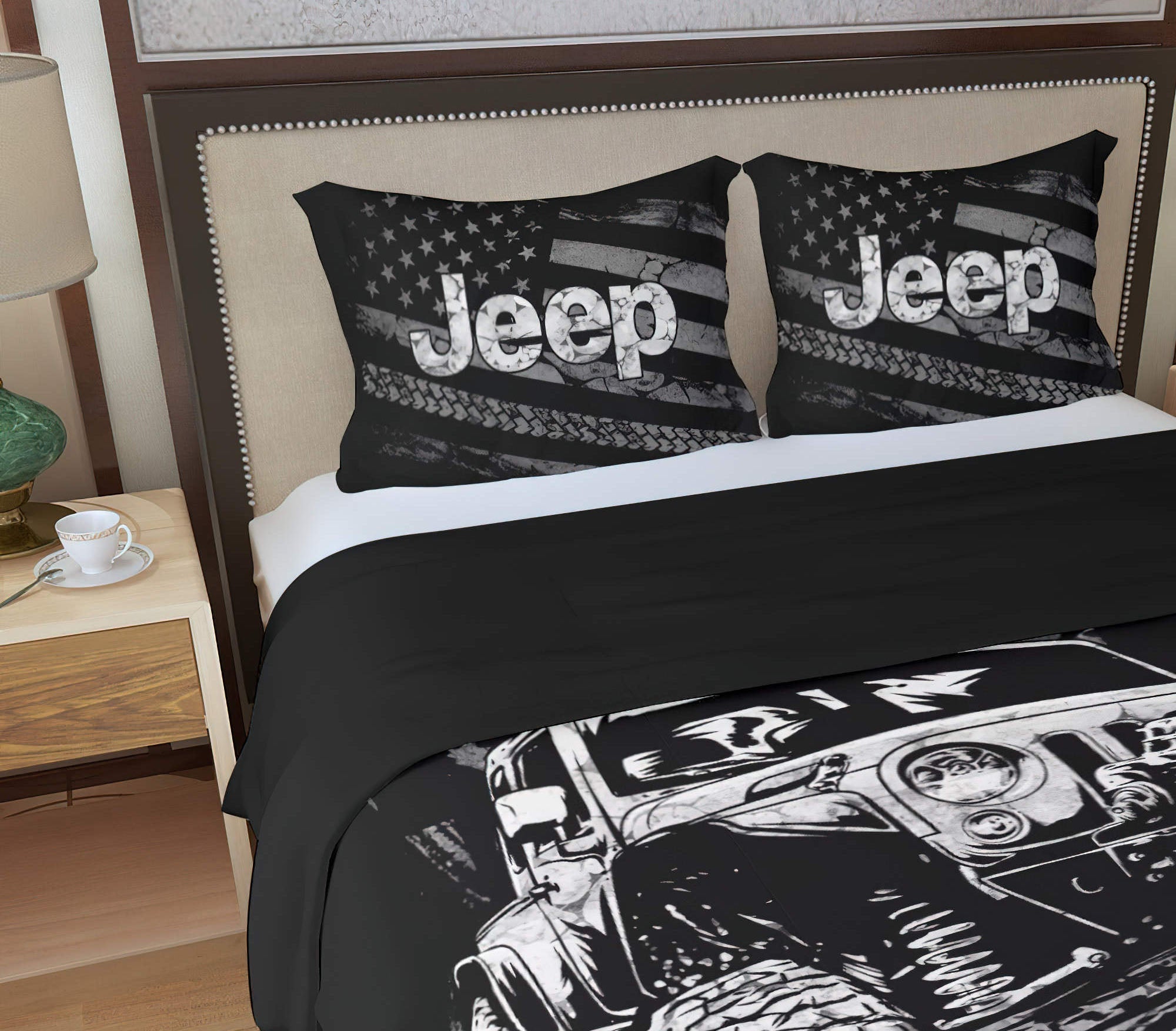 but-did-you-die-jeep-bw-bedding-set