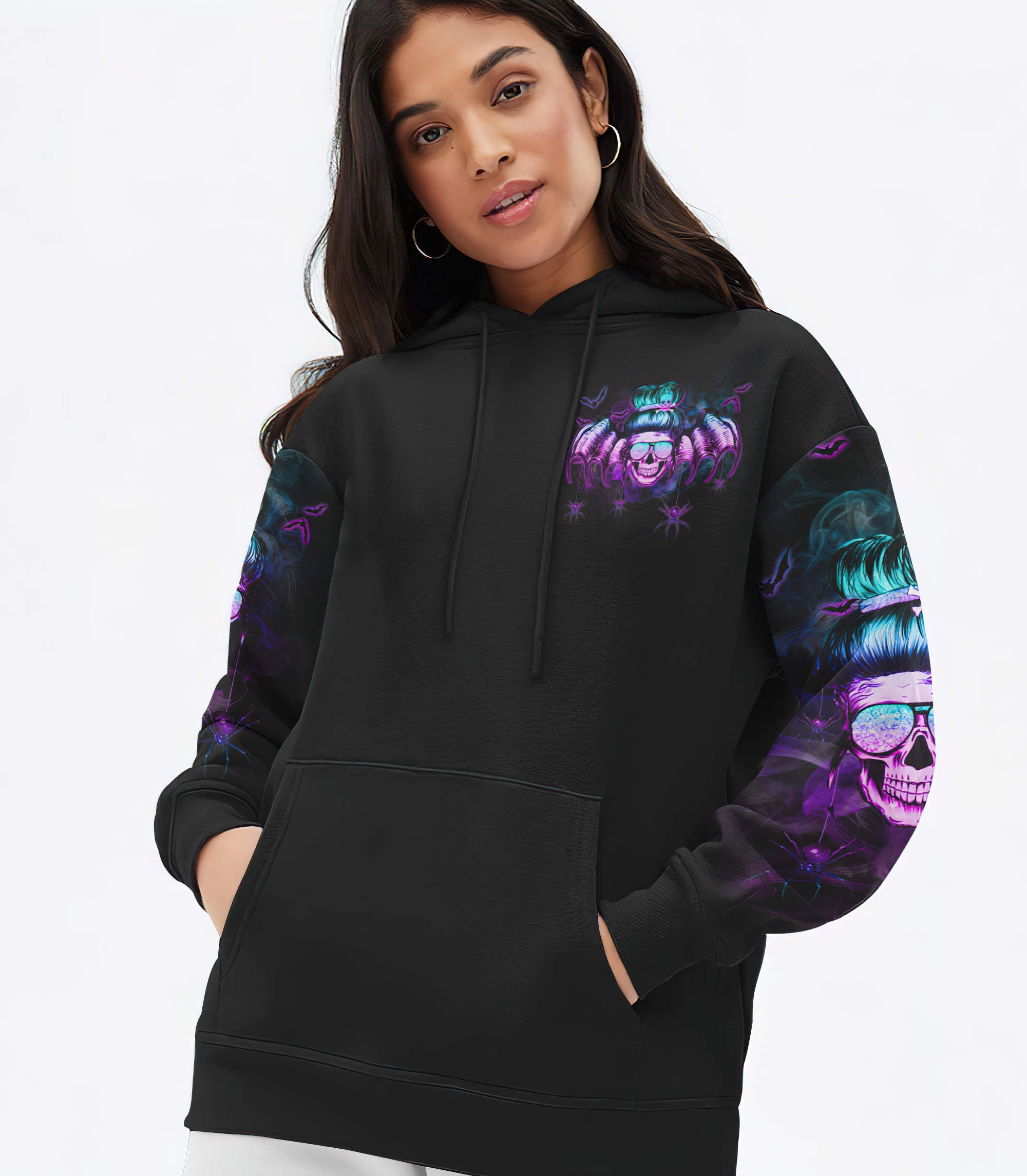 the-good-girl-in-me-got-tired-skull-halloween-all-over-print-hoodie