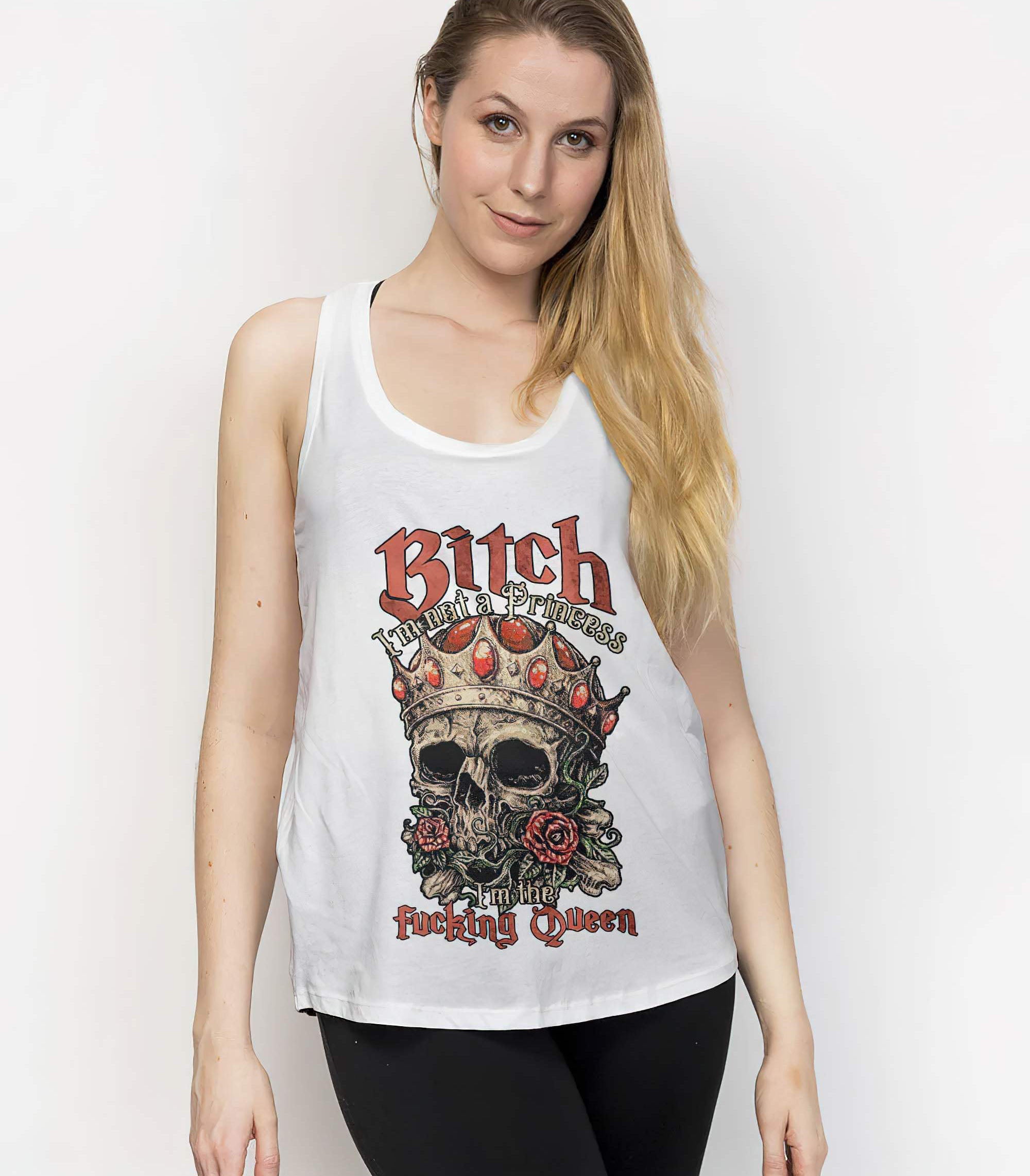 im-the-fking-queen-skull-rose-white-all-over-print-tank-top