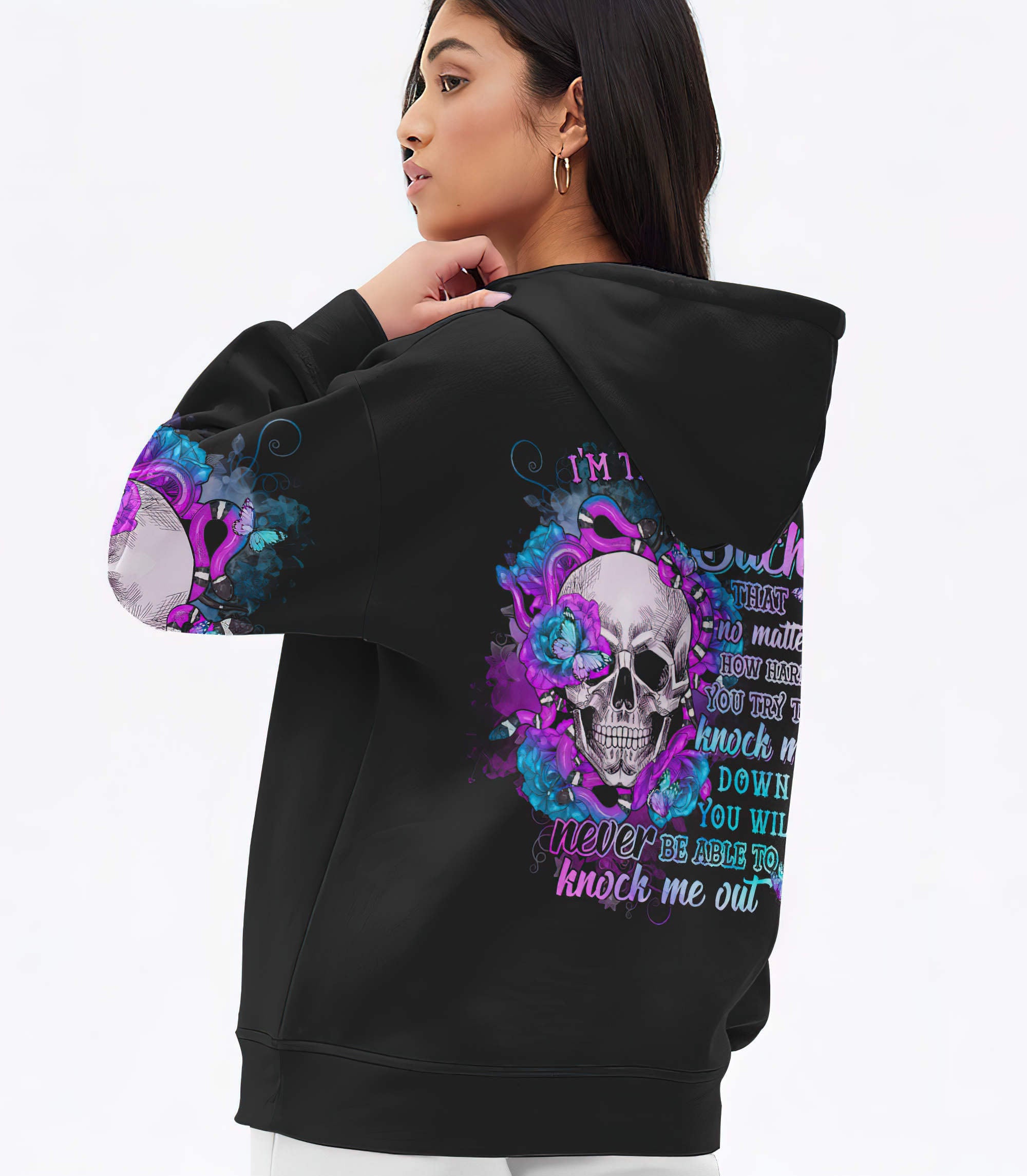 im-the-kind-of-b-flower-skull-all-over-print-hoodie