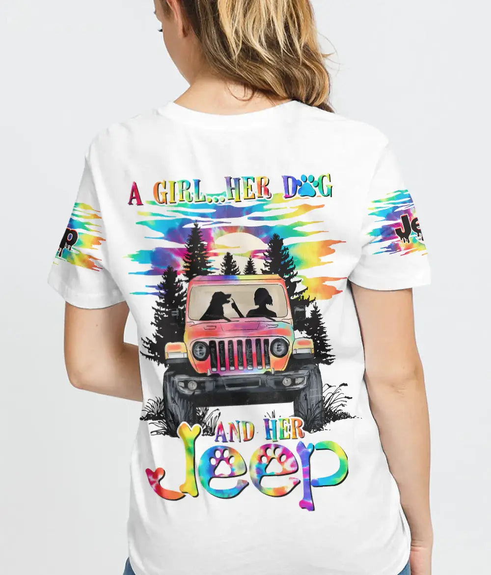 a-girl-her-dog-and-her-jeep-t-shirt