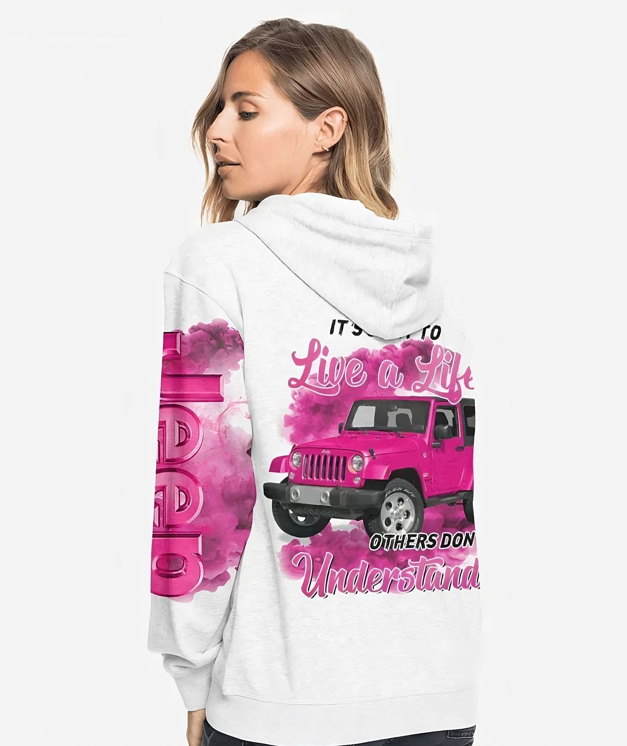 its-okay-to-live-a-life-pink-jeep-girl-all-over-print-hoodie