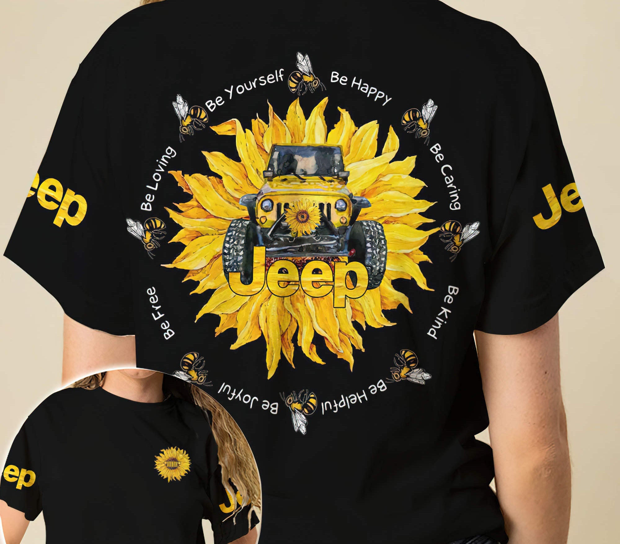 jeep-sunflower-be-yourself-t-shirt