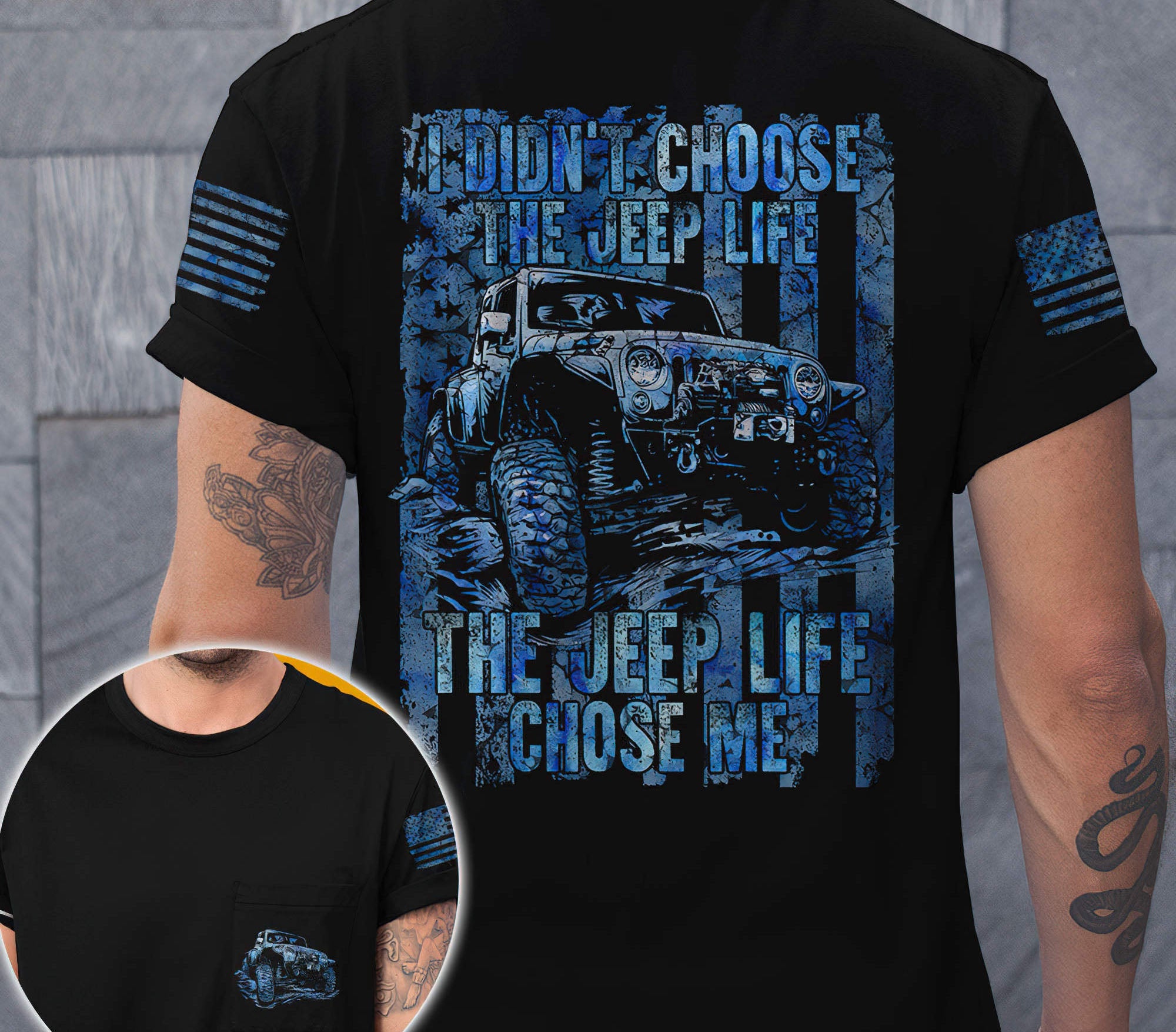 jeep-life-chose-me-blue-flag-t-shirt