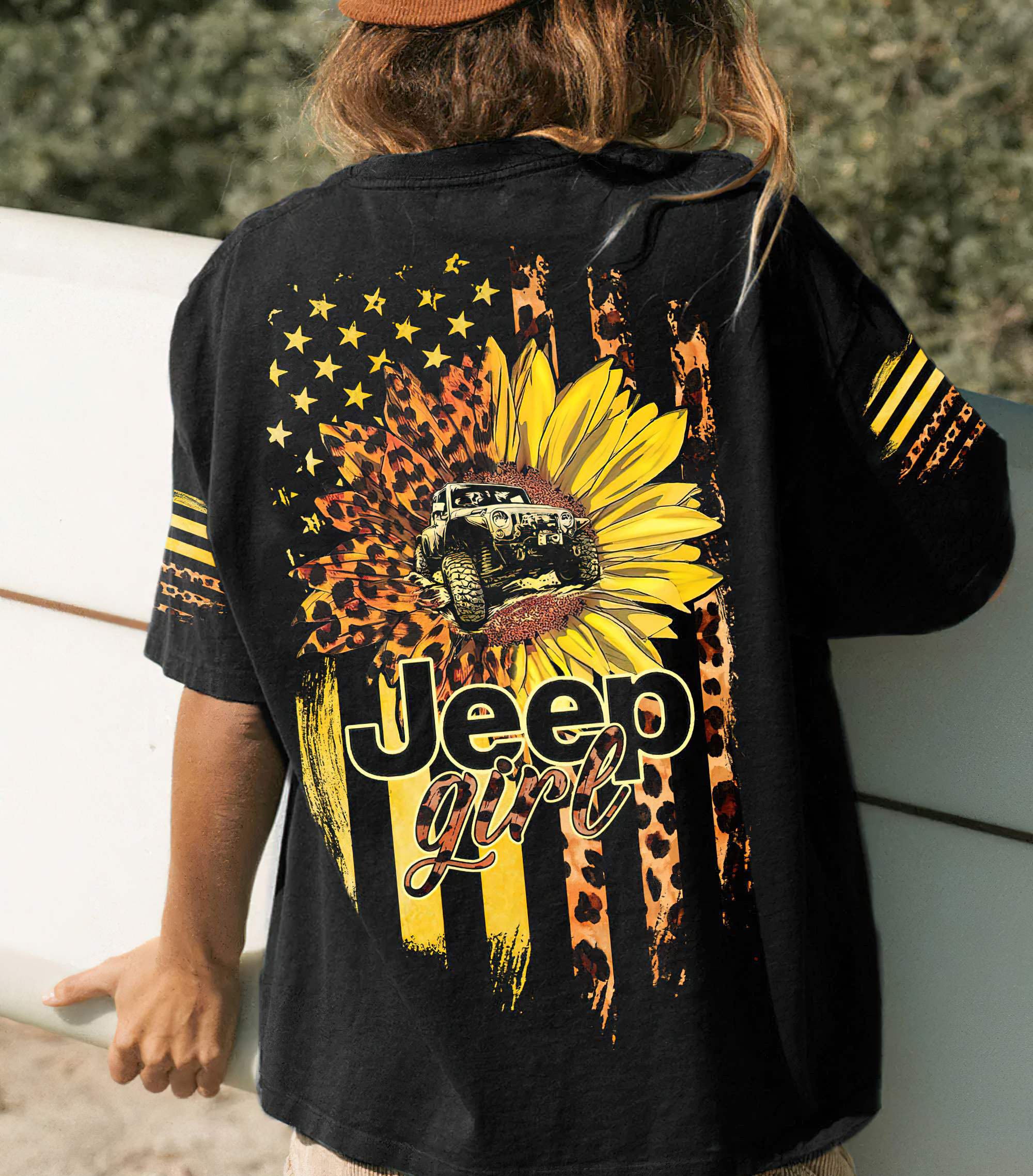 jeep-girl-sunflower-half-flag-t-shirt