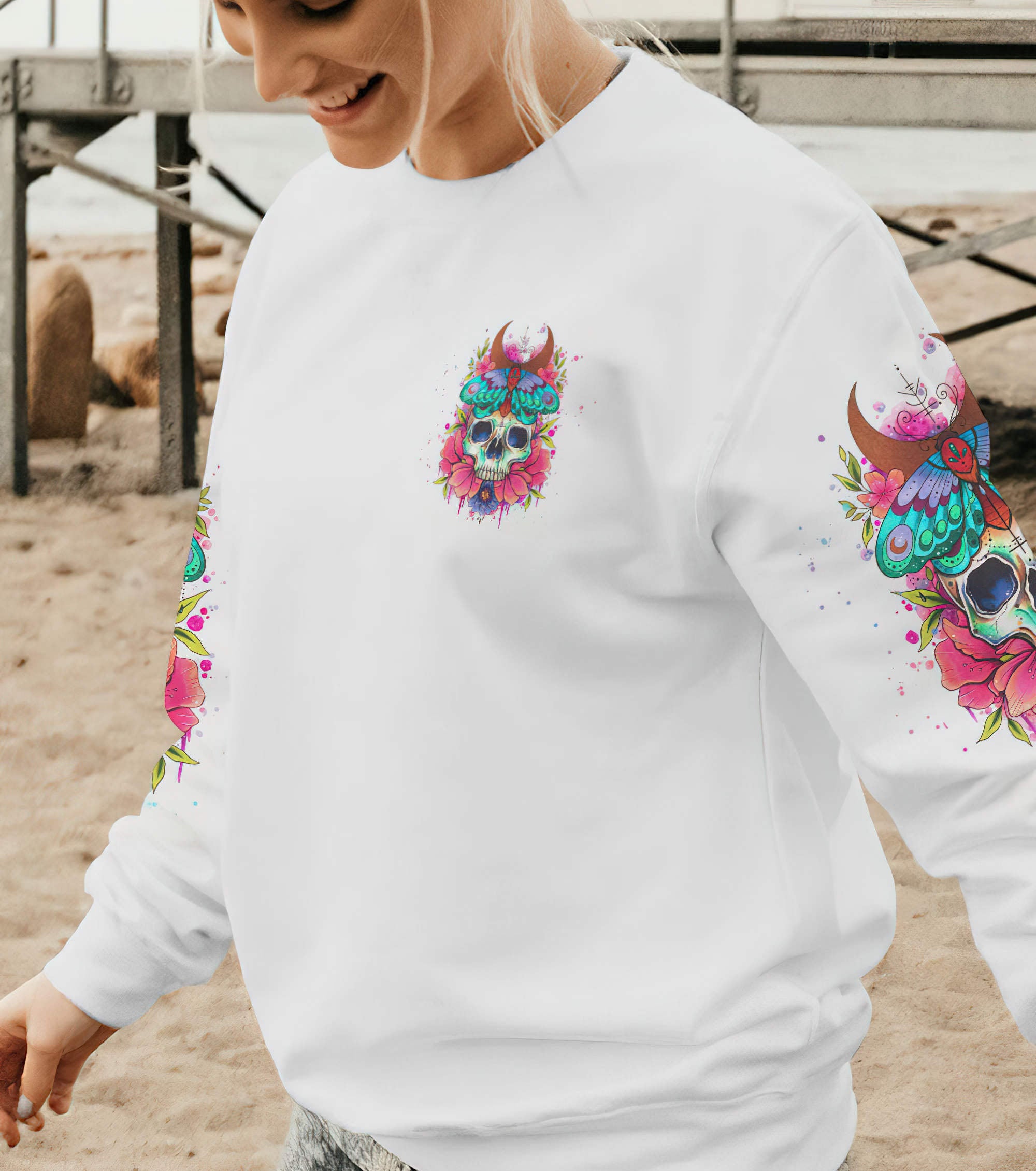 just-a-woman-who-loves-skulls-and-has-tattoos-all-over-print-1-sweatshirt