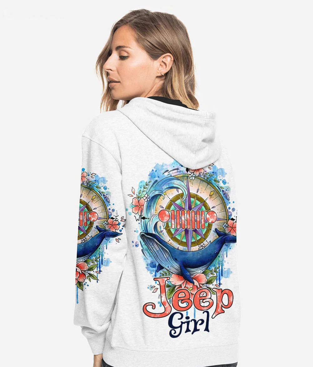 jeep-girl-whale-compass-floral-hoodie