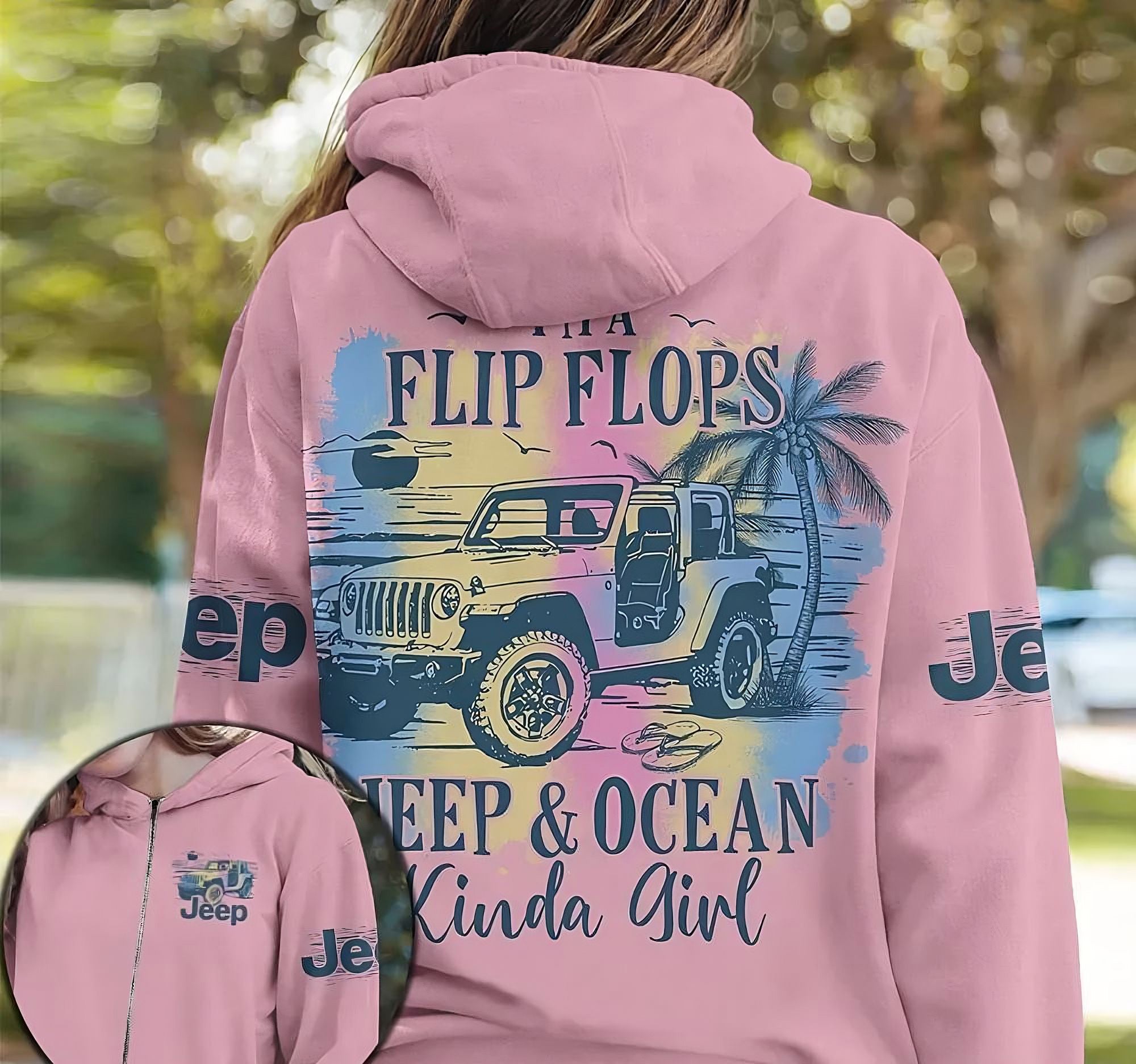 im-a-flip-flops-jeep-and-ocean-kinda-girl-colorful-all-over-print-hoodie