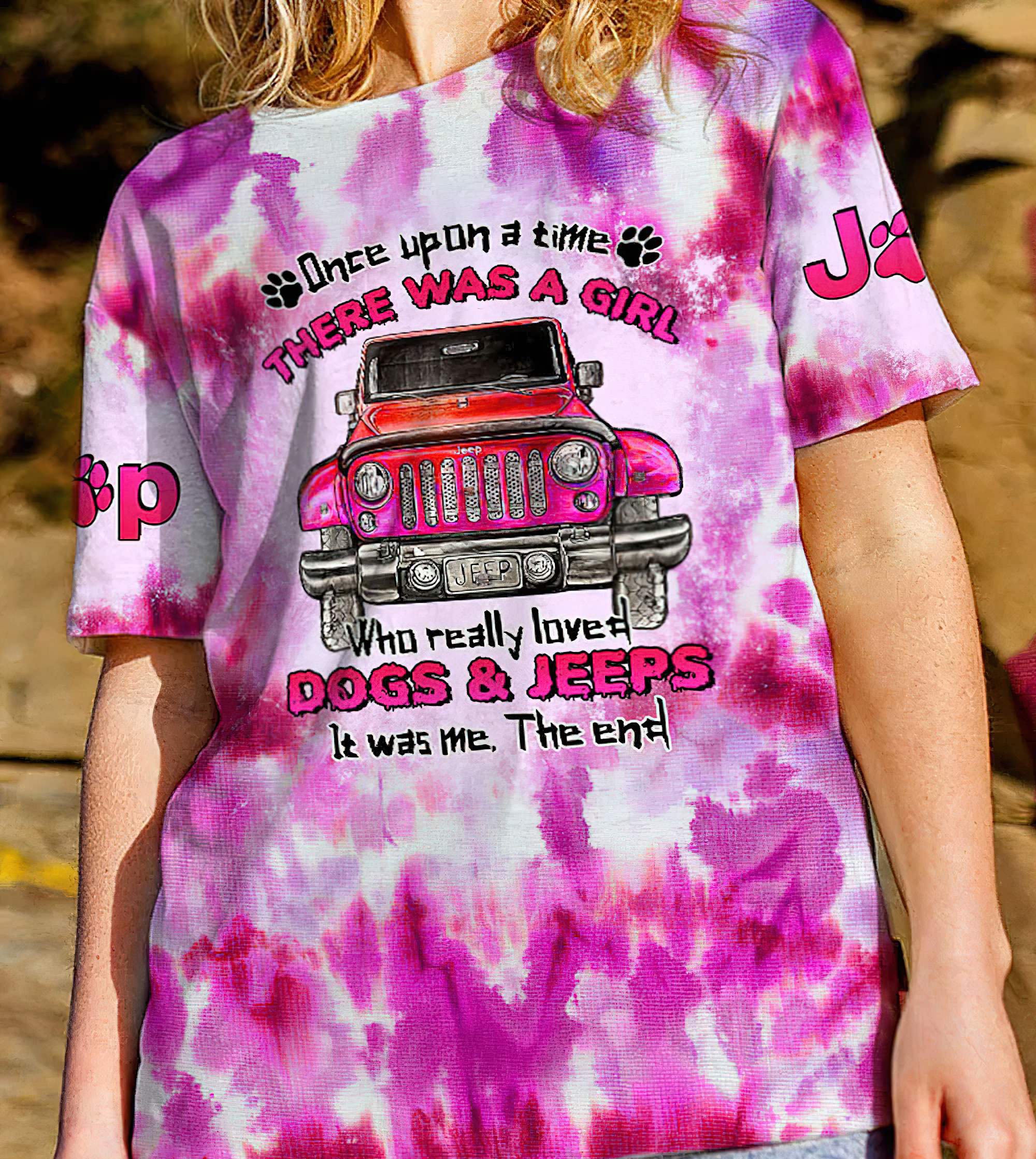 once-upon-a-time-jeep-dog-t-shirt