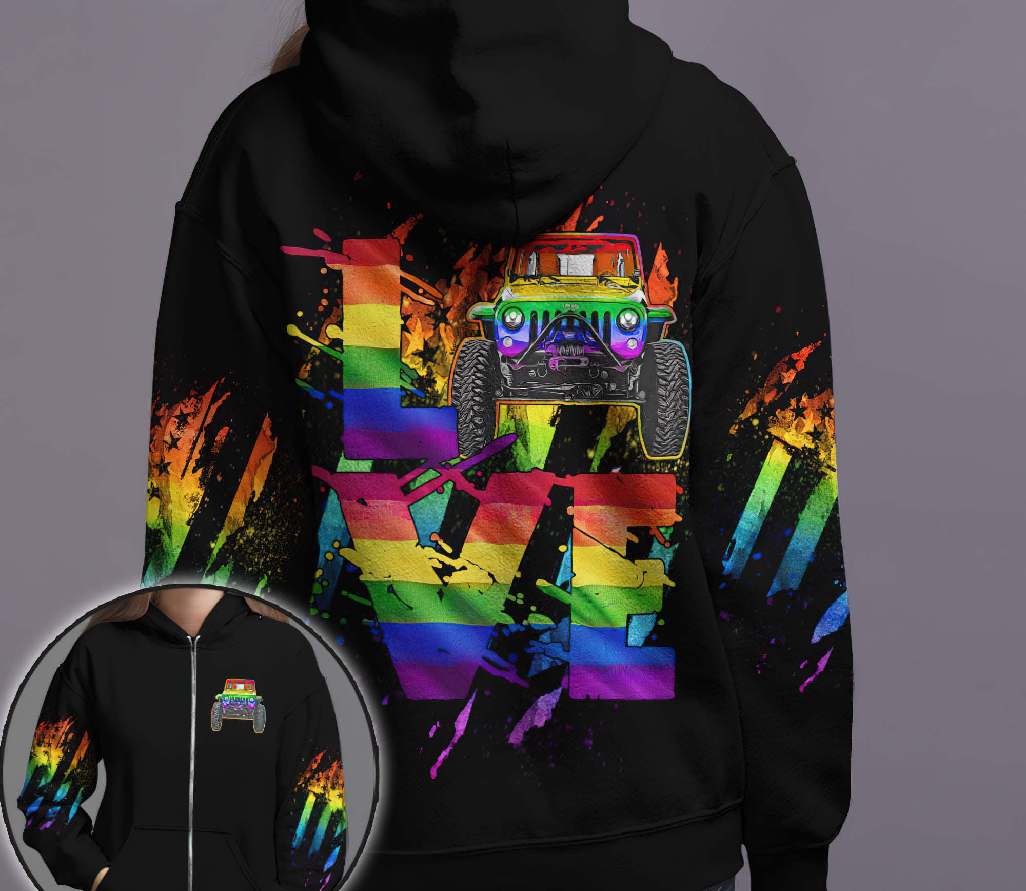 jeep-love-rainbow-couple-hoodie