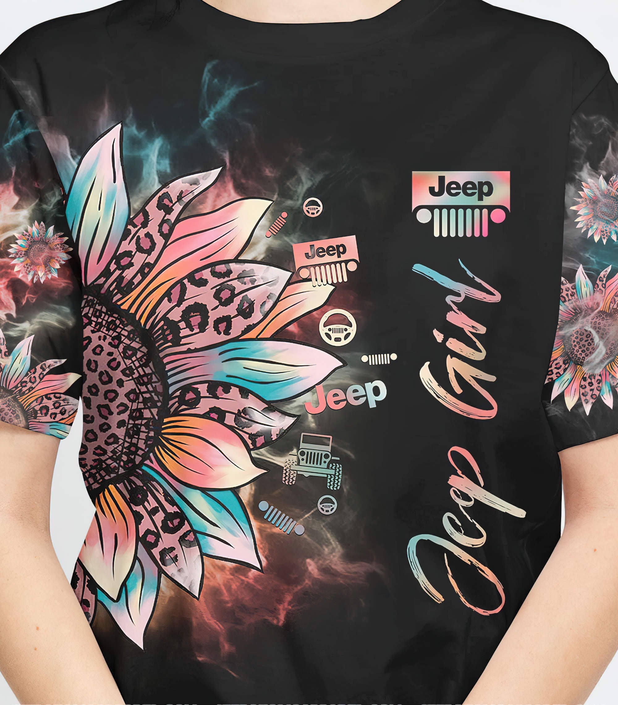 leopard-sunflower-jeep-girl-t-shirt