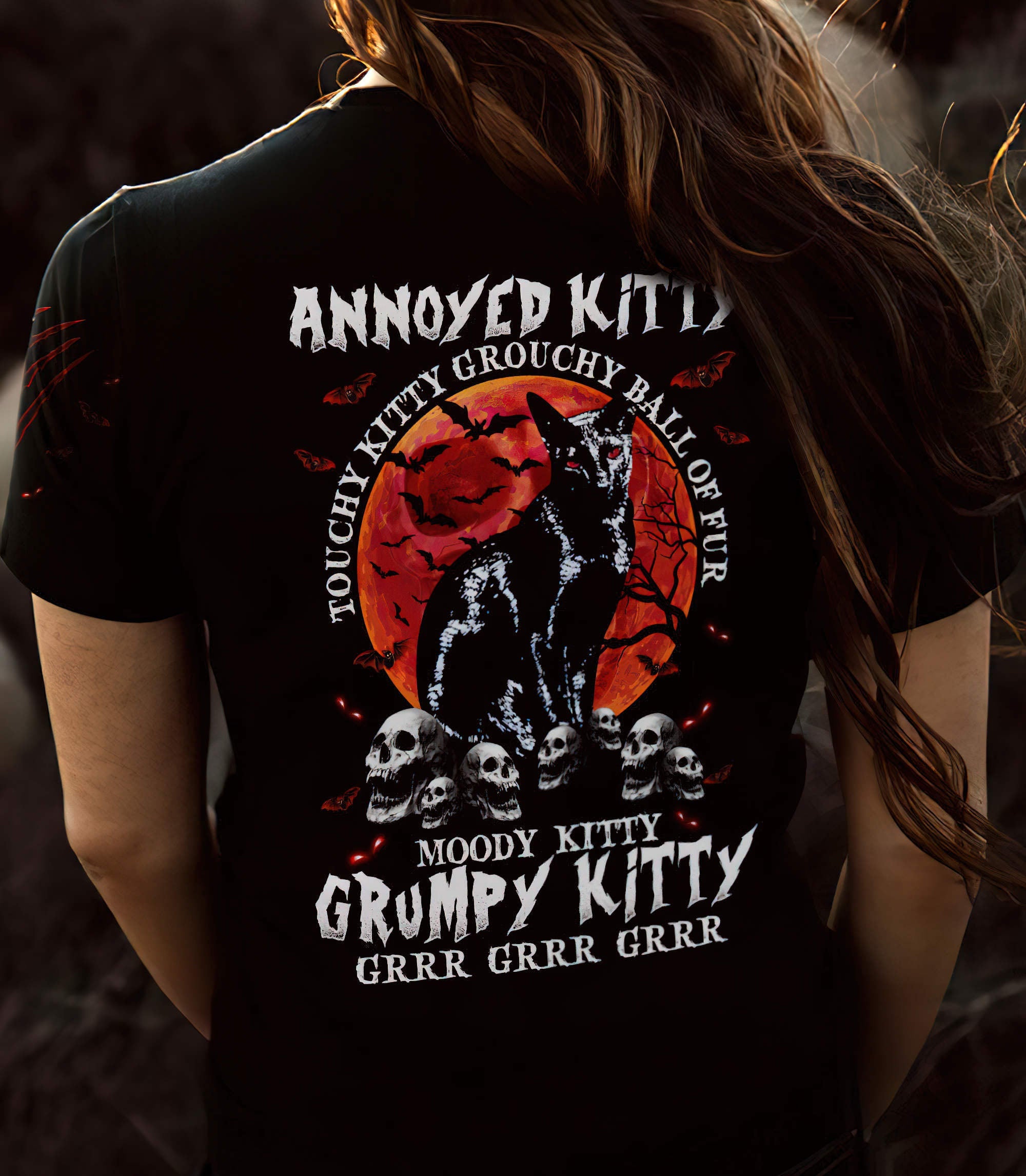 annoyed-kitty-skull-halloween-all-over-print-women-v-neck-t-shirt