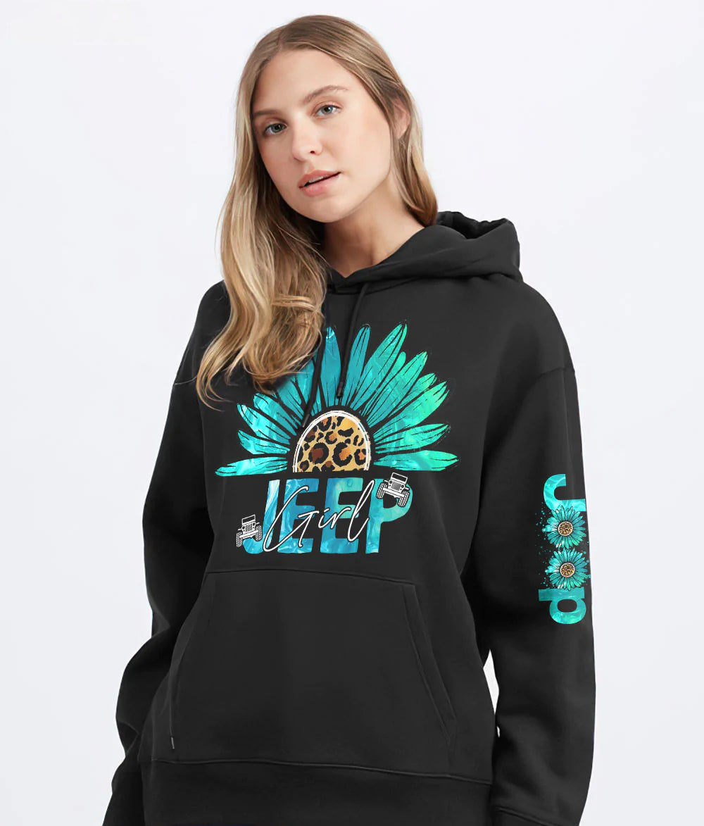 jeep-girl-teal-daisy-hoodie