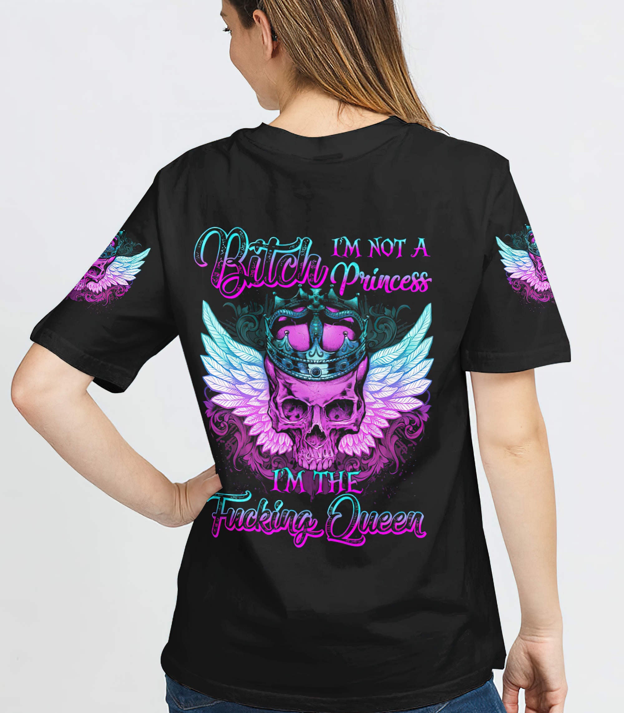 im-fking-queen-skull-wings-all-over-print-t-shirt