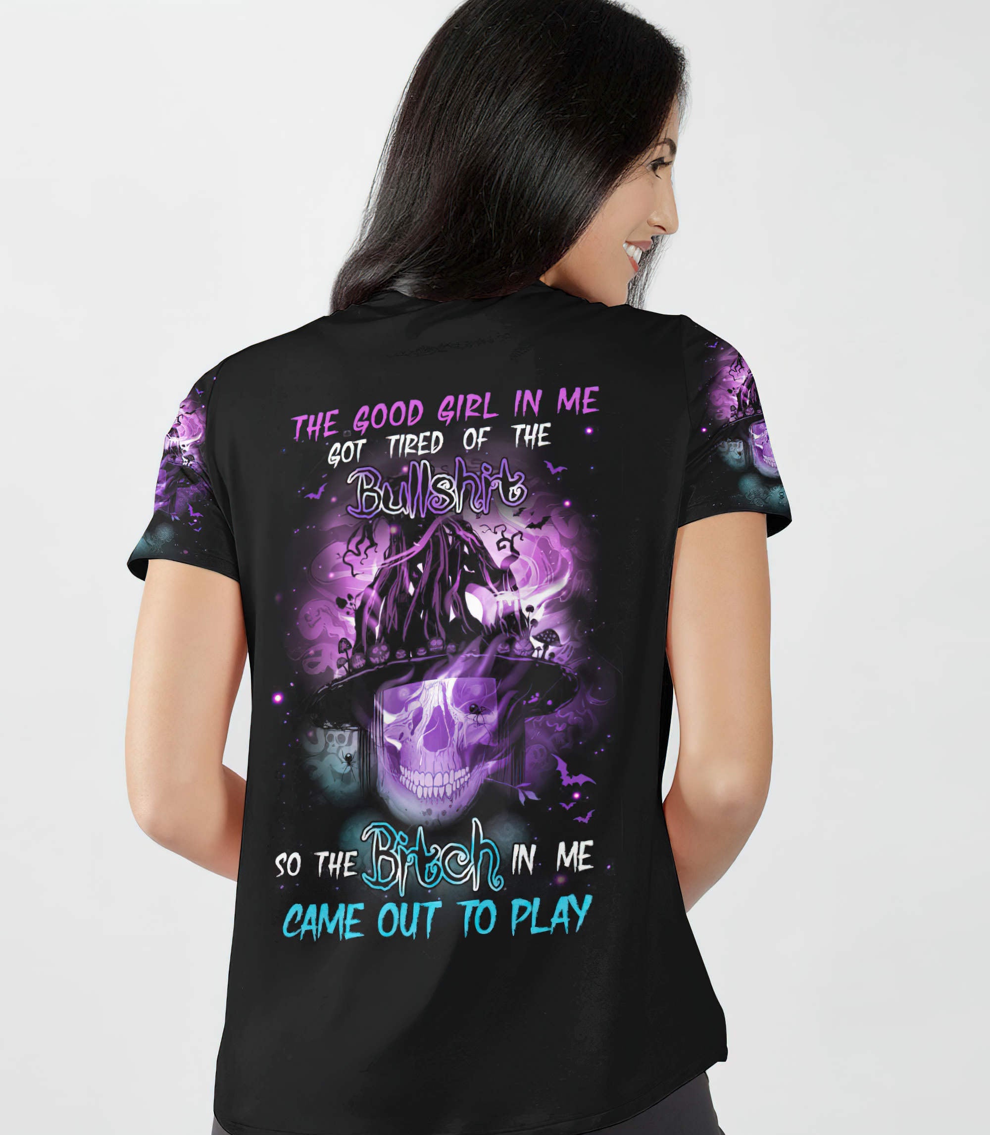 the-good-girl-in-me-got-tired-skull-all-over-print-17-women-v-neck-t-shirt