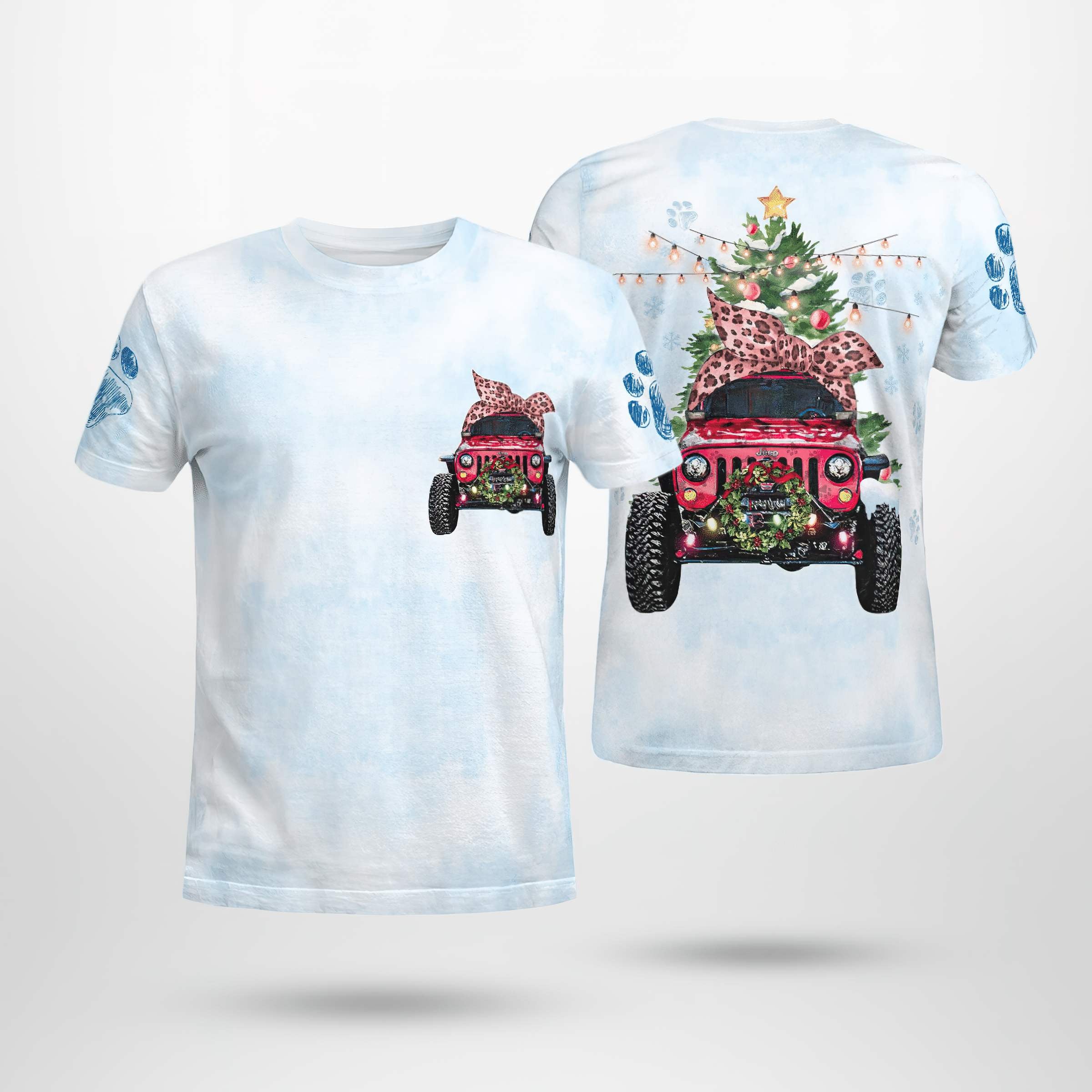 herdog-jeep-christmas-t-shirt