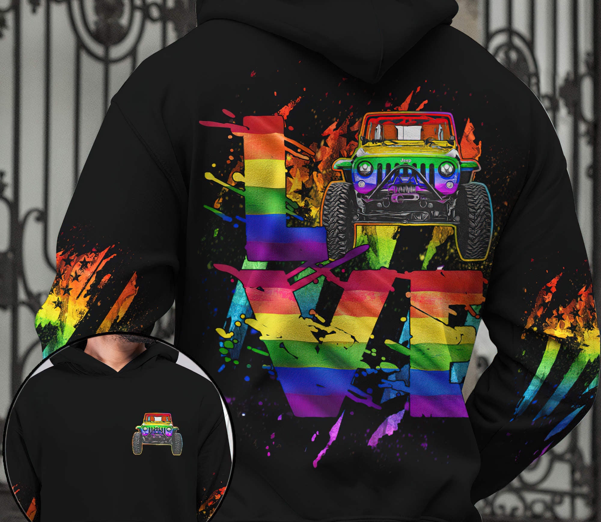 jeep-love-rainbow-couple-hoodie